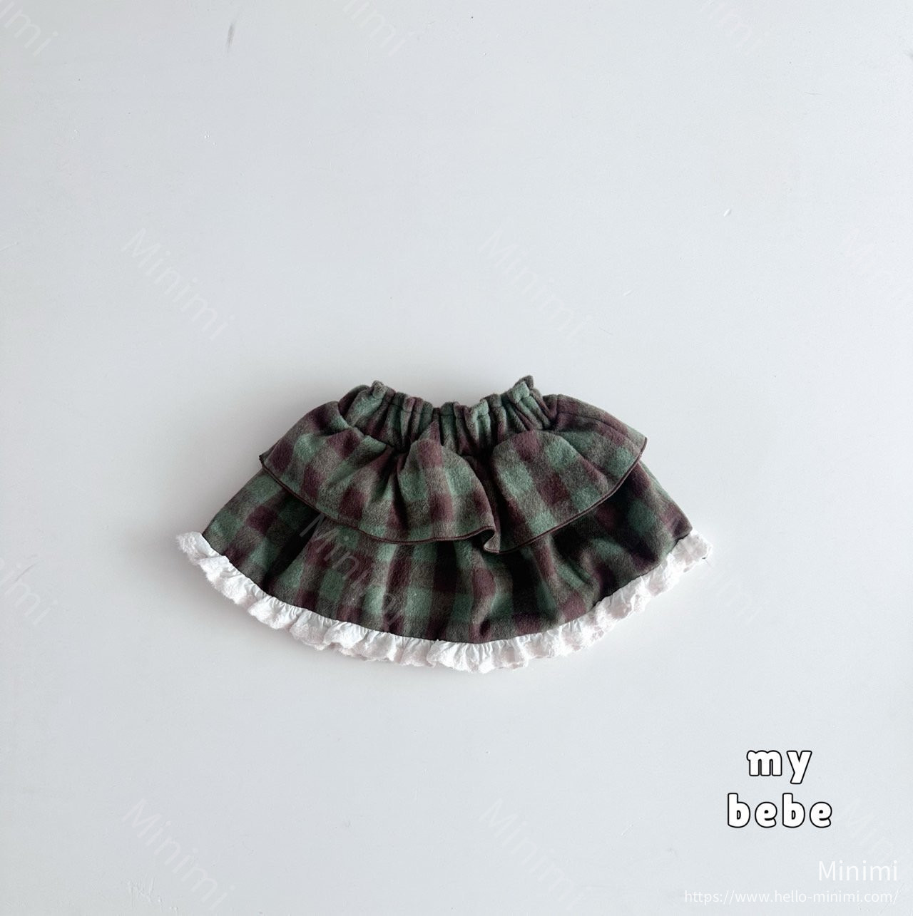 my_bébé Check Tiered Skirt 細節圖 10