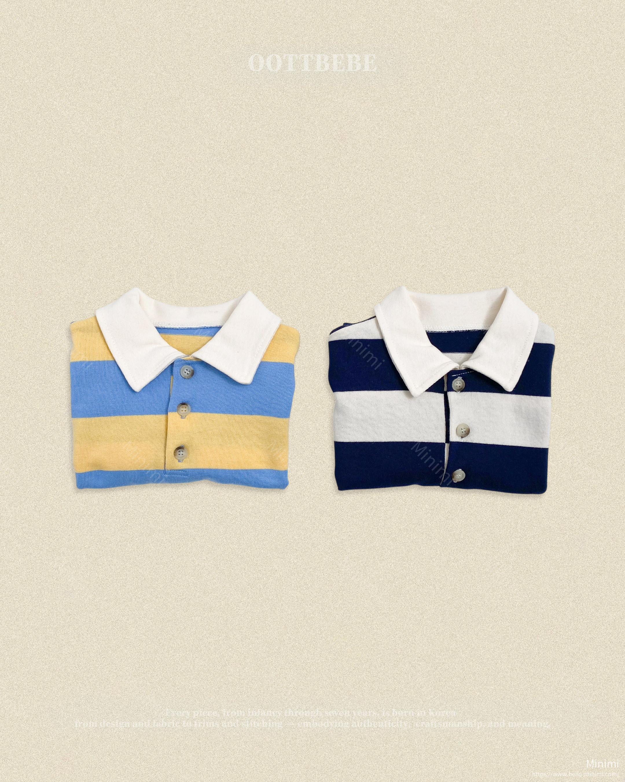 oott bebe Play Rugby Collar T-shirt 細節圖 7