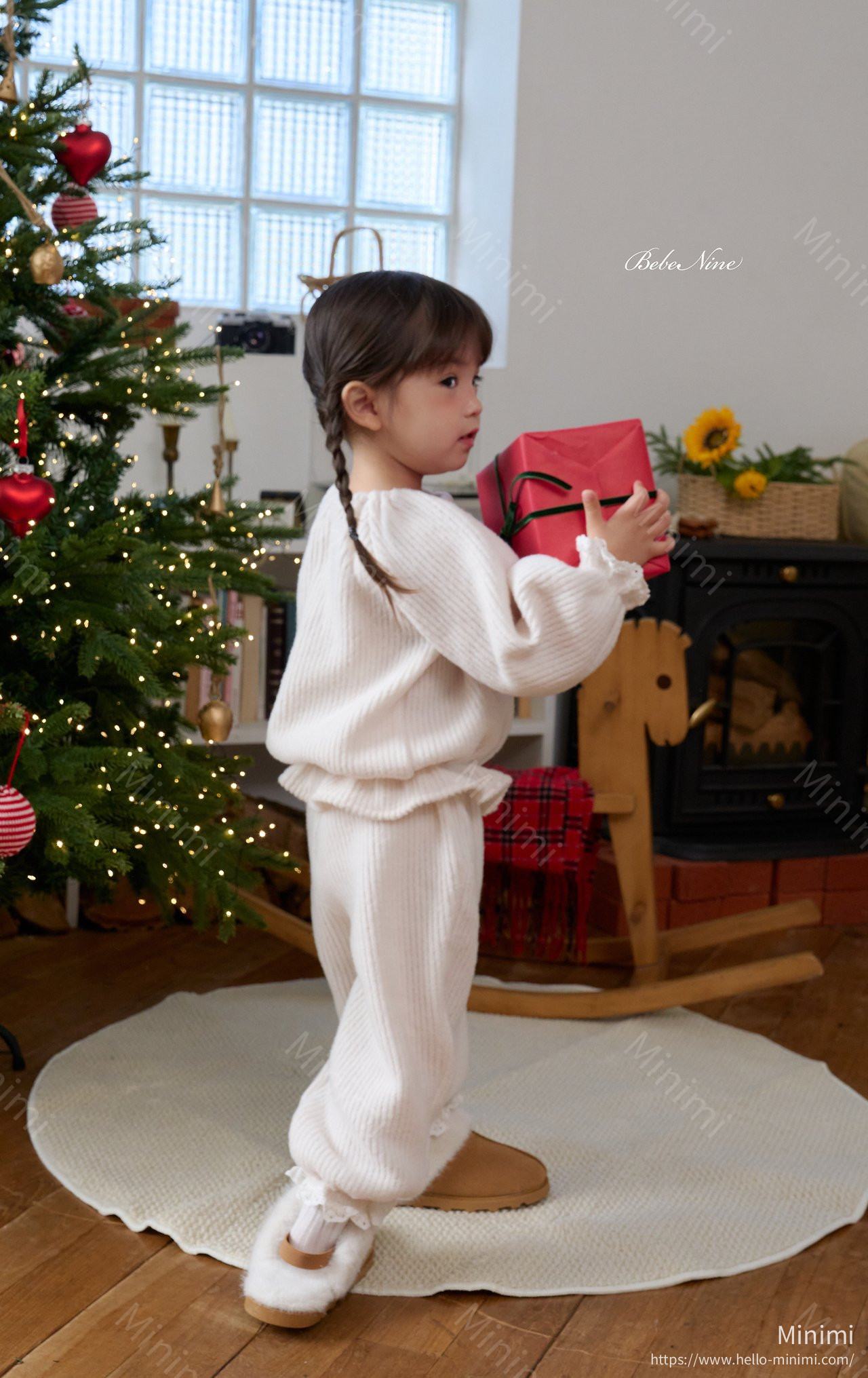 bebe nine Heart Brushed-Lining Frill Pants 細節圖 9