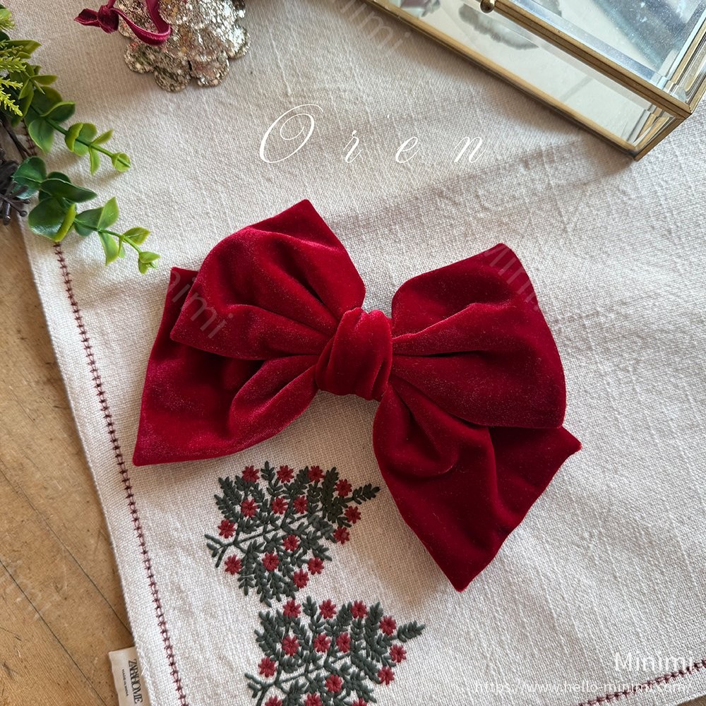 Oren Noel Big Ribbon Pin 韓國童裝現貨