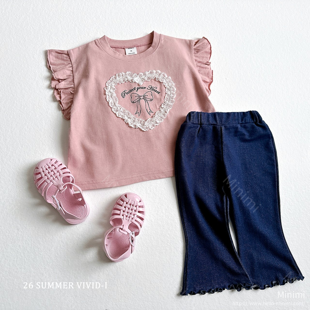 VIVID-I Summer Indigo Flared Cropped Pants 細節圖 8