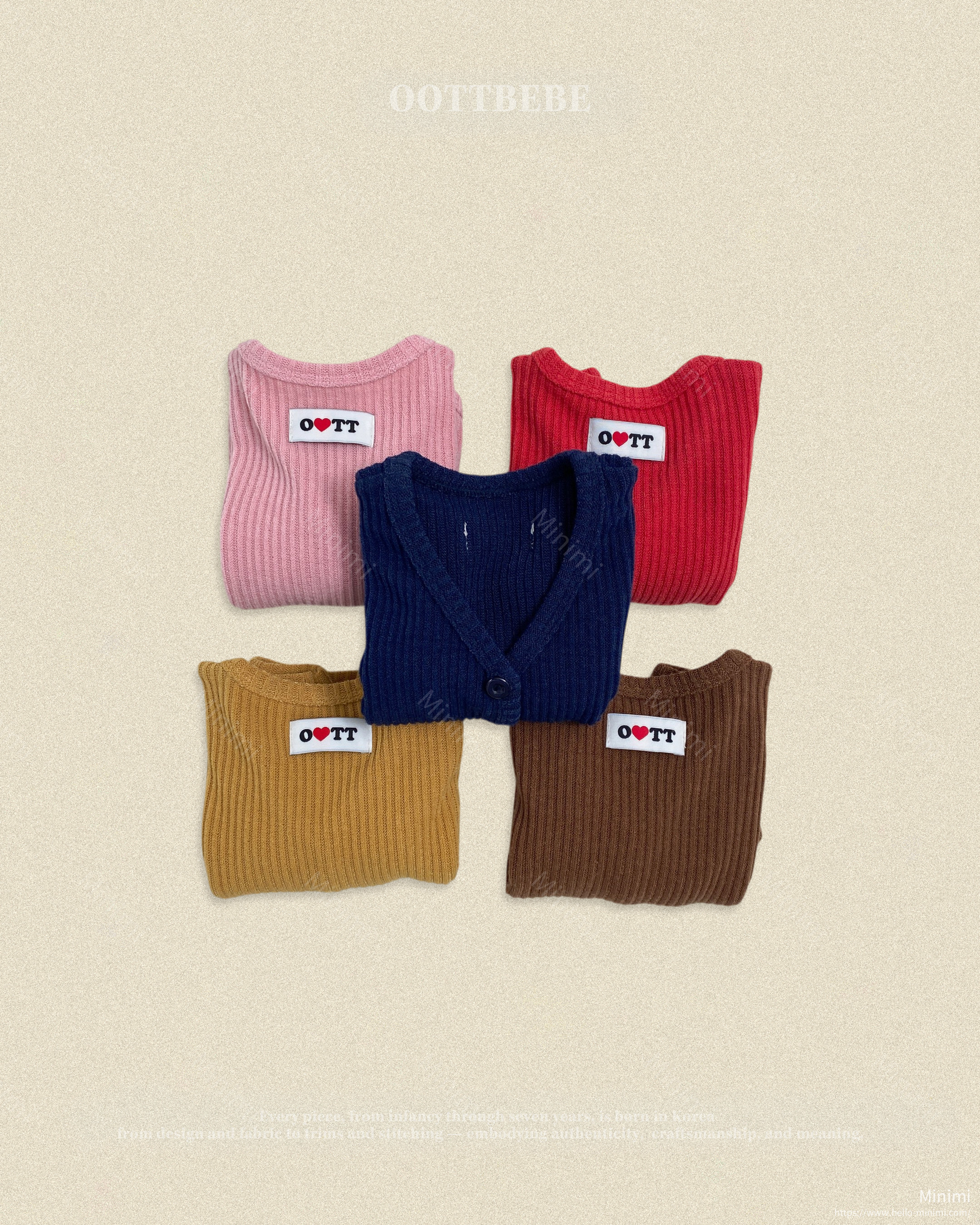 oott bebe Haribo Ribbed Cardigan 細節圖 12