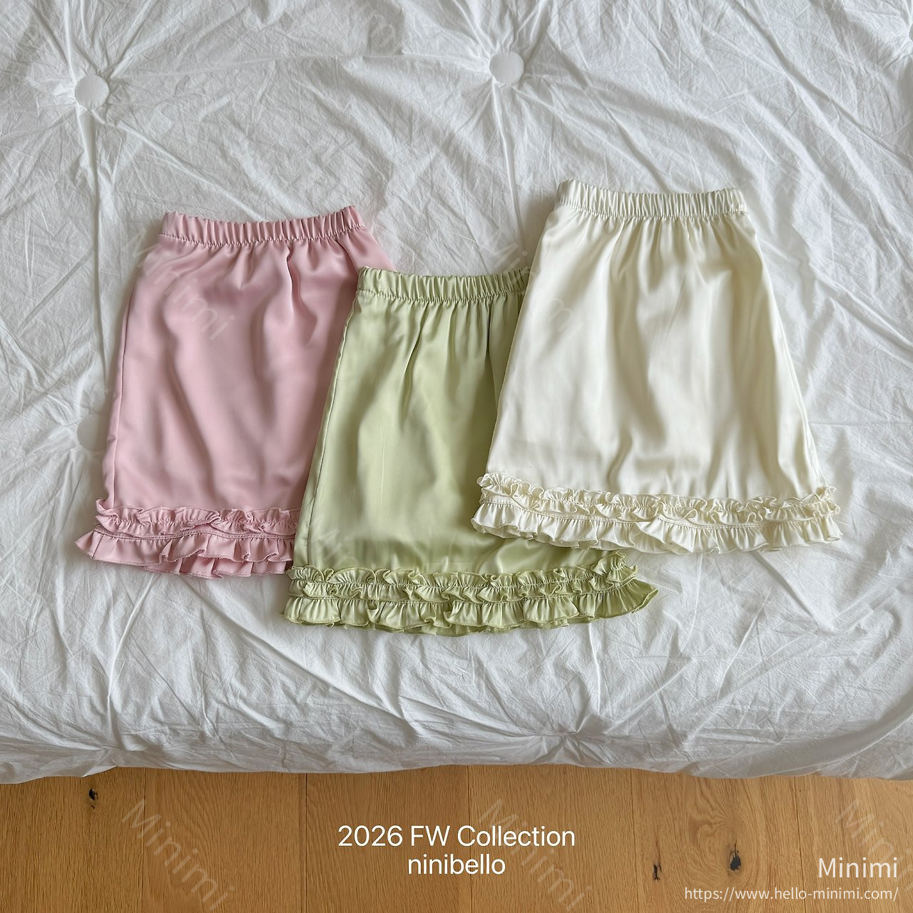 ninibello Miko Satin Skirt - 韓國童裝代購主圖