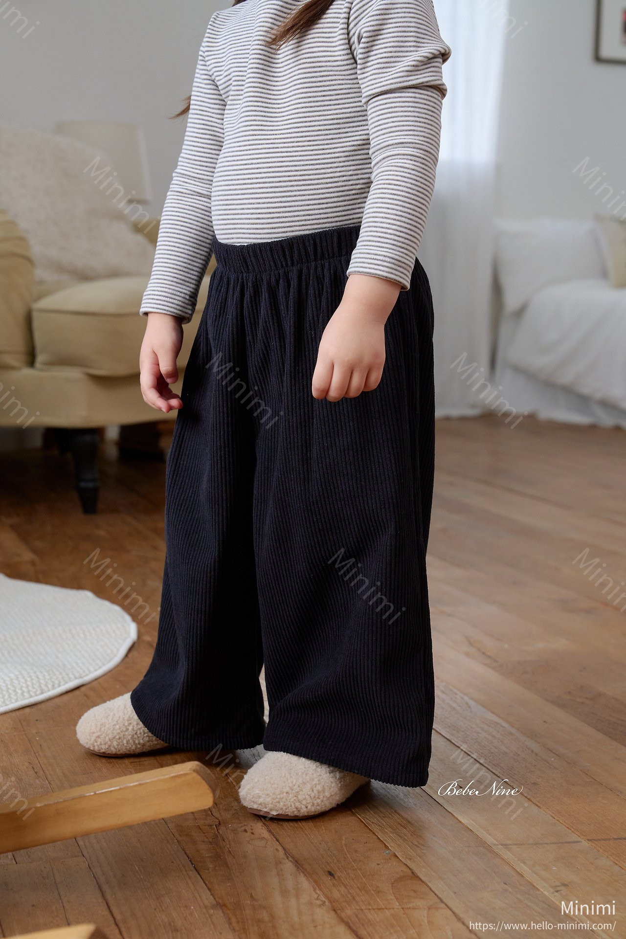 bebe nine Brushed-Lining Loose Corduroy Pants 細節圖 16