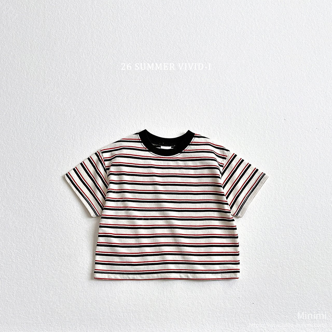 VIVID-I Heart Smile Striped T-Shirt 細節圖 4