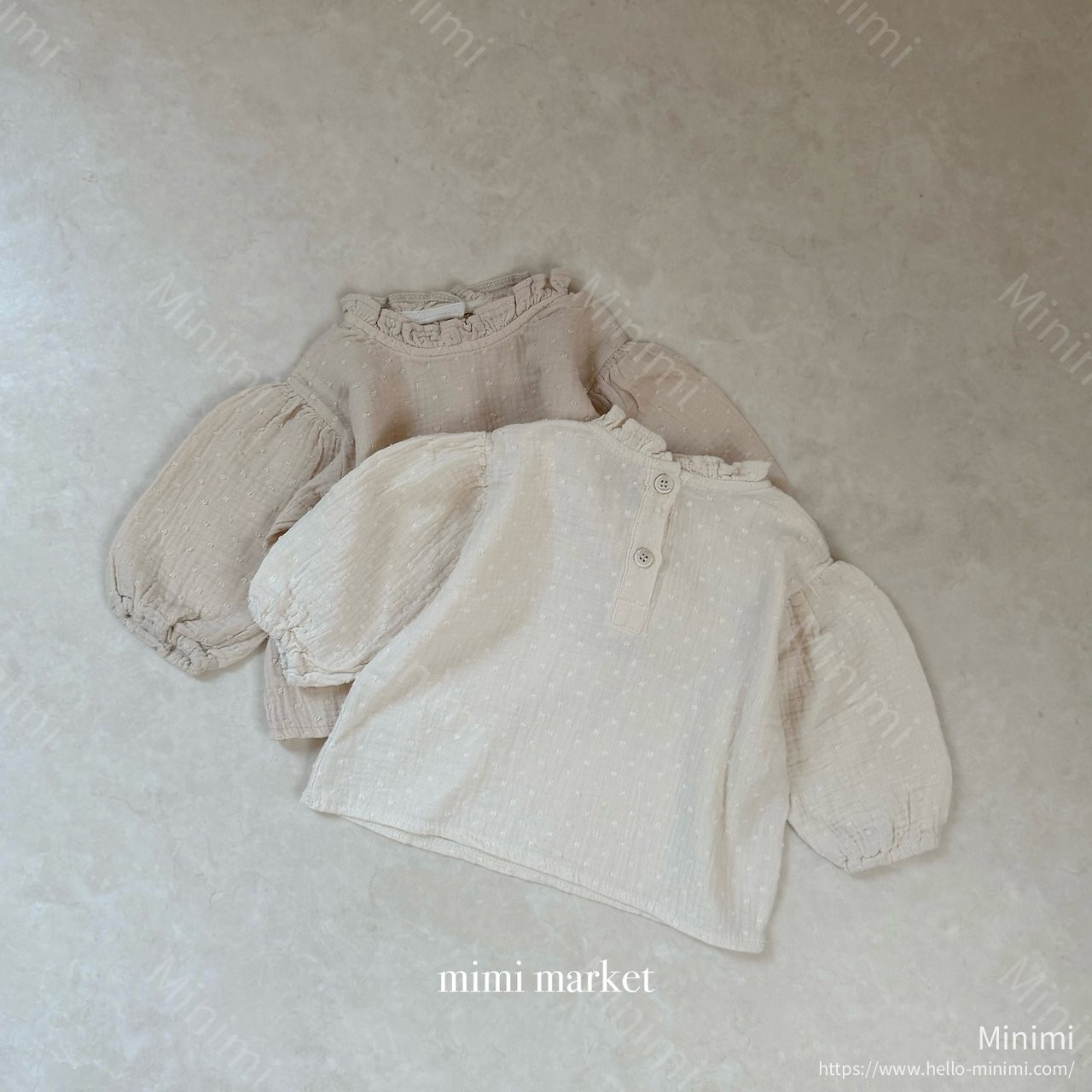 mimi-market Neck Frill Blouse 細節圖 13