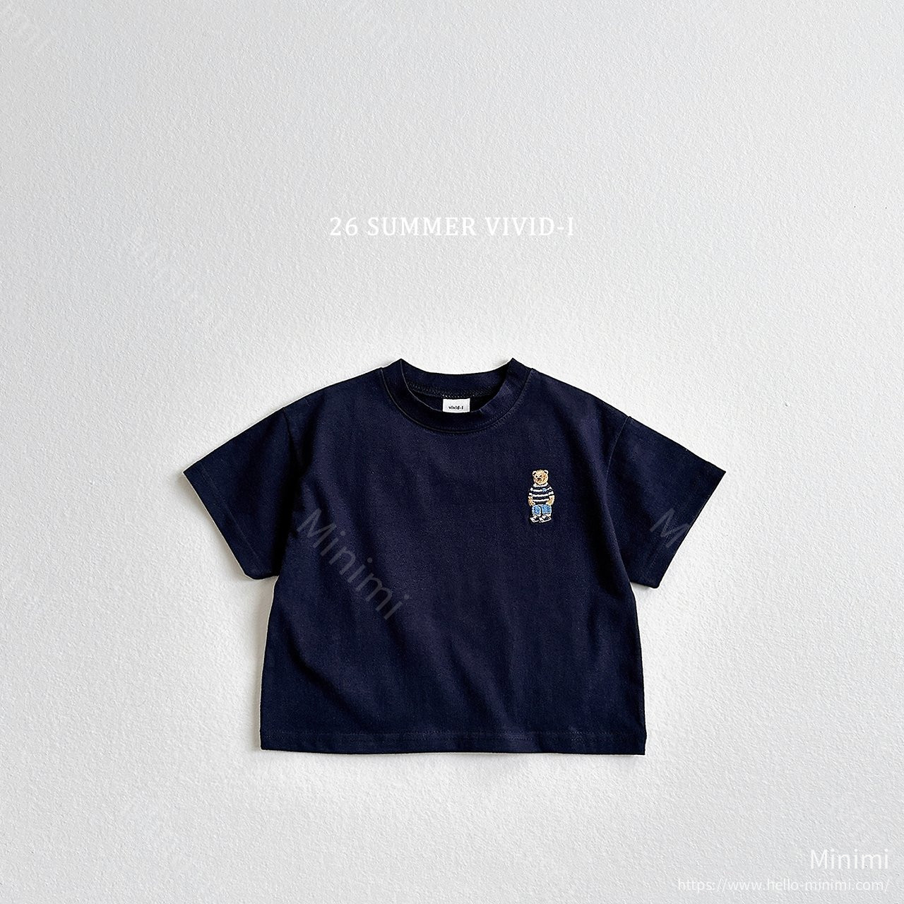 VIVID-I Bear Embroidery T-Shirt 細節圖 5