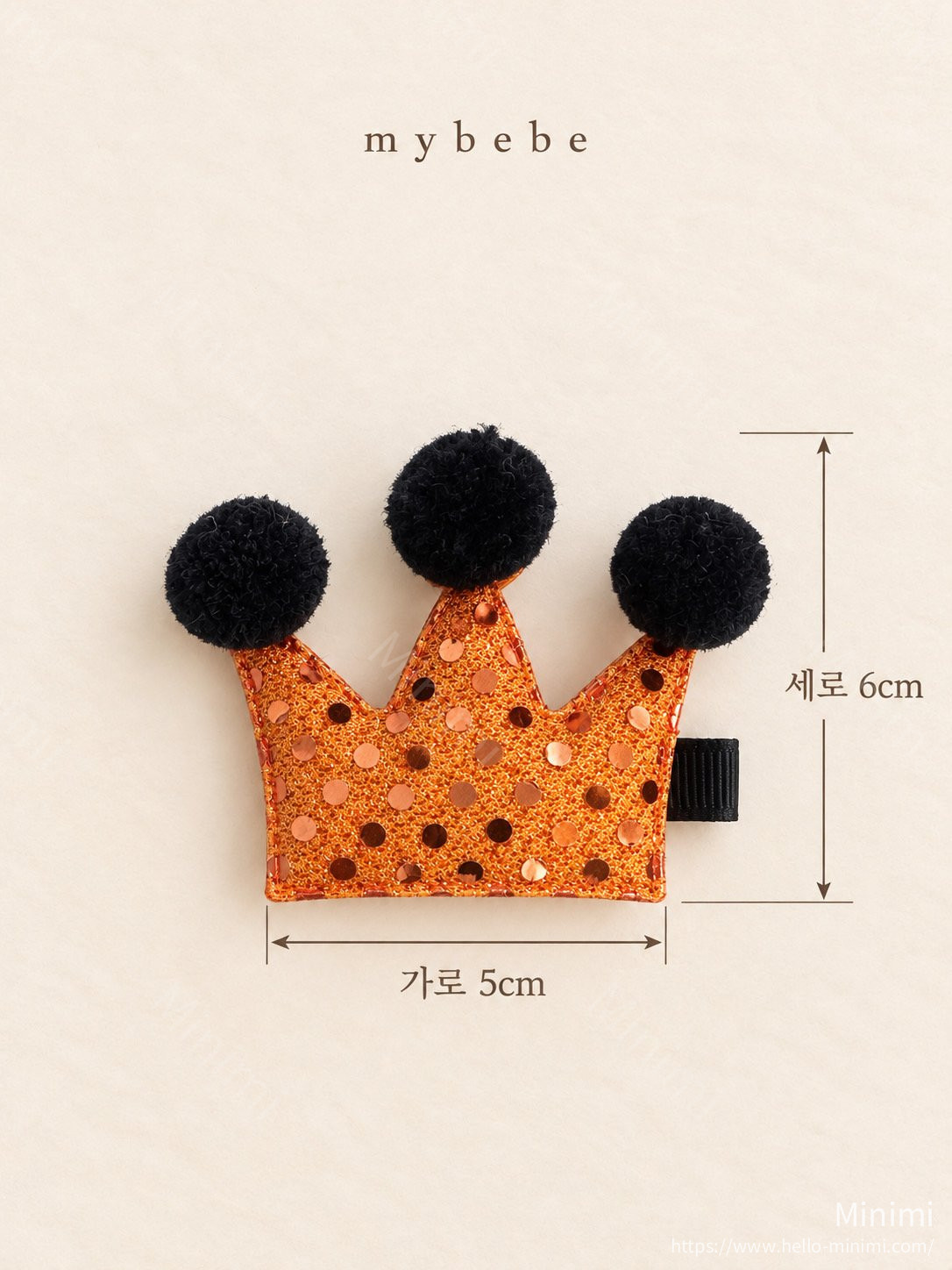 my_bébé Halloween Crown Hairpin 細節圖 11
