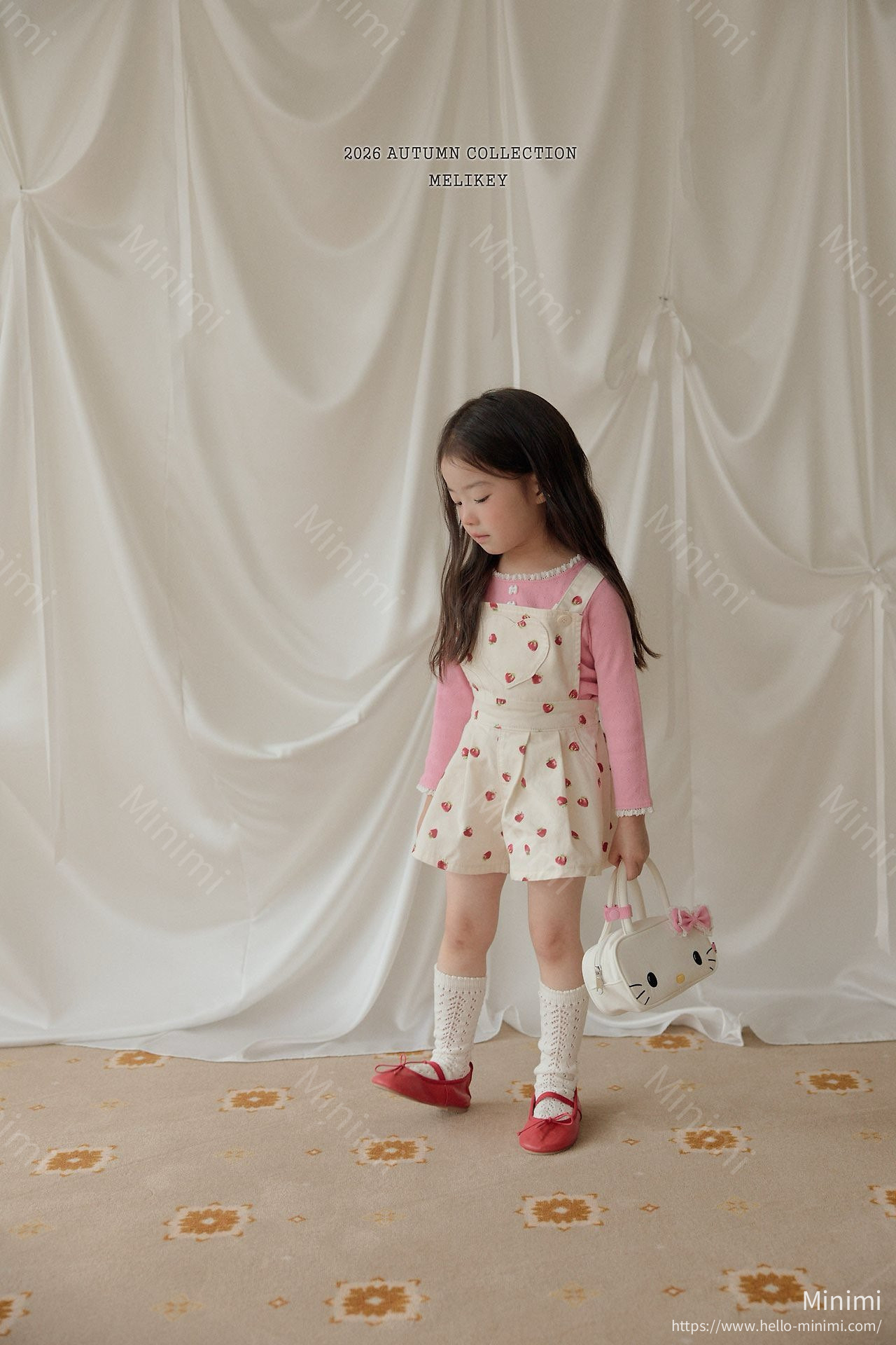 Melikey Strawberry Heart Overalls 細節圖 16