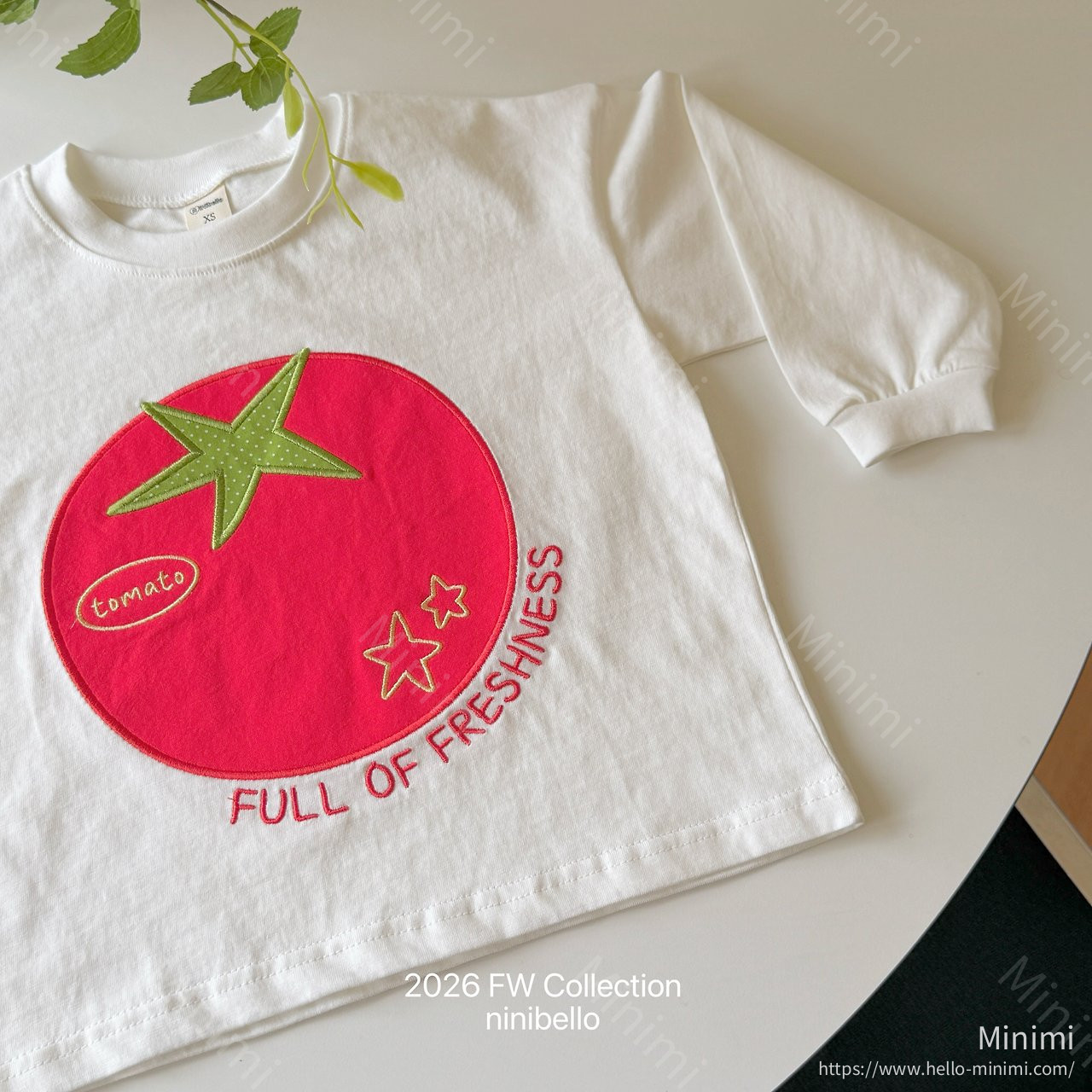 ninibello Tomato Patch T-shirt 細節圖 2