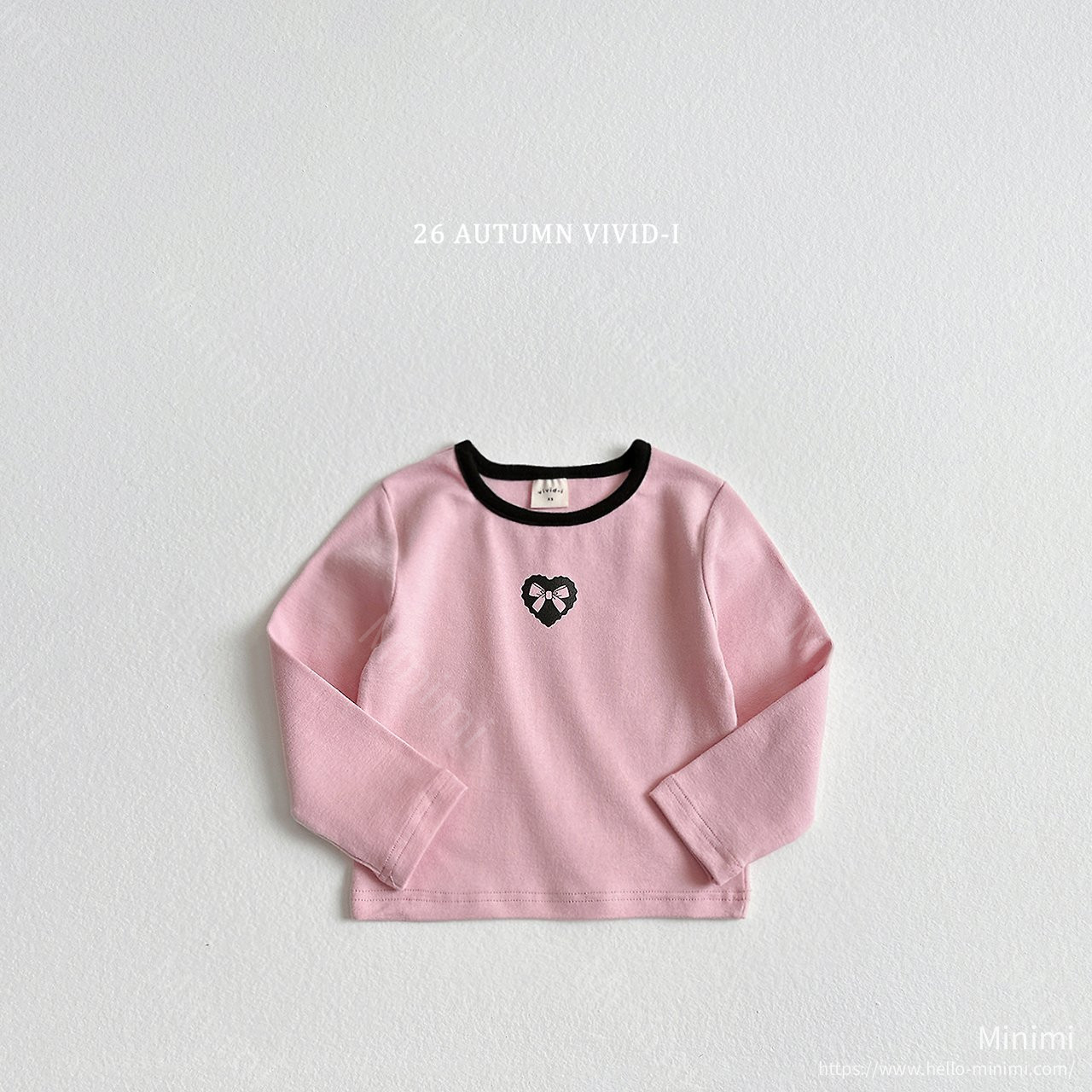 VIVID-I Ribbon Heart Span T-shirt 細節圖 1