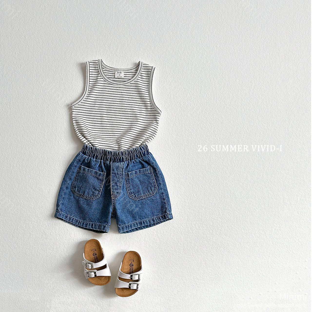 VIVID-I (Event) Striped Ribbed Sleeveless Top 細節圖 6