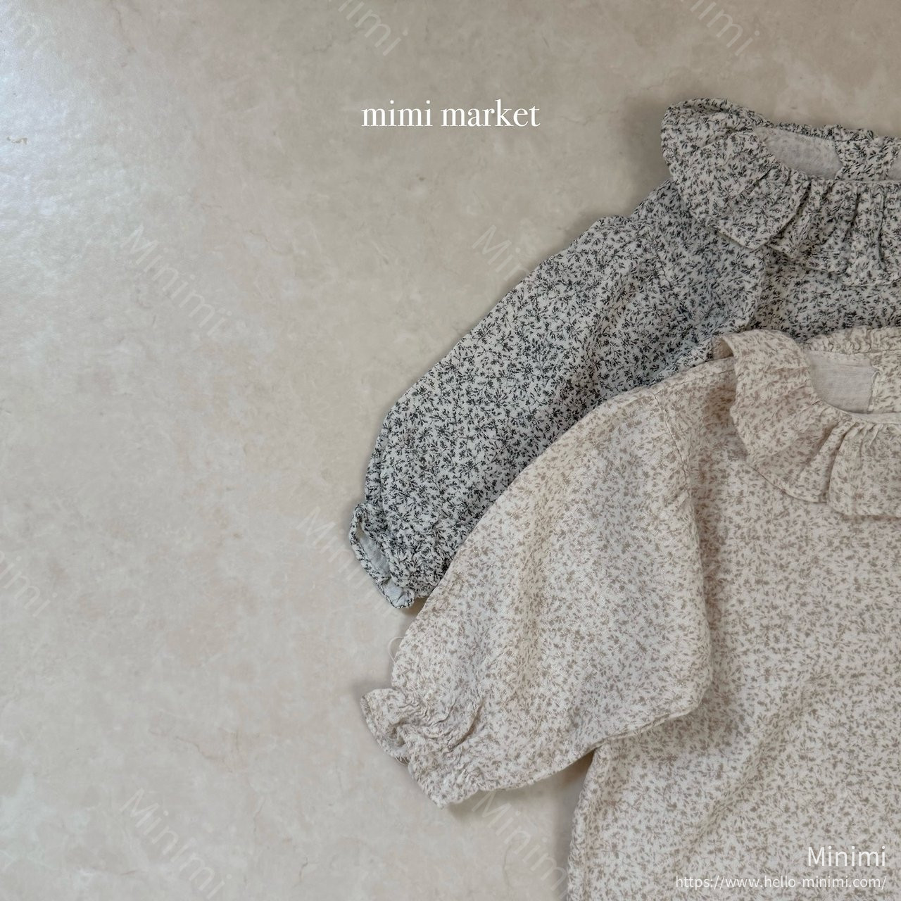 mimi-market Pleats Collar Blouse 細節圖 18