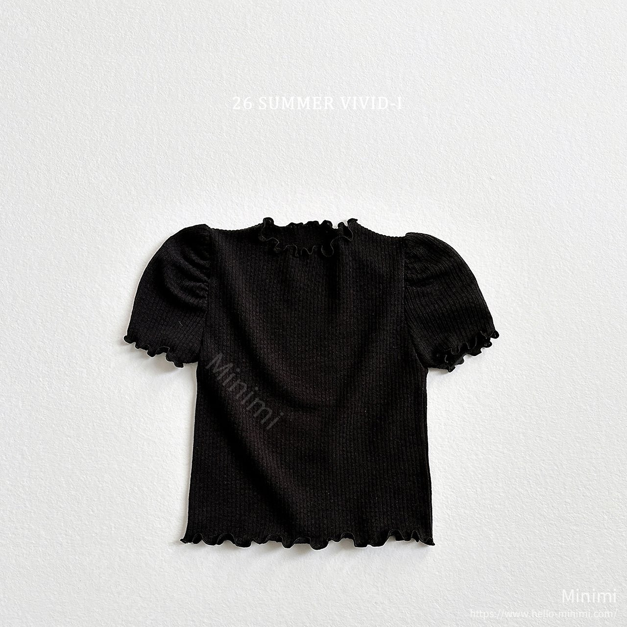 VIVID-I Shirred Puff Fluted T-Shirt 細節圖 3