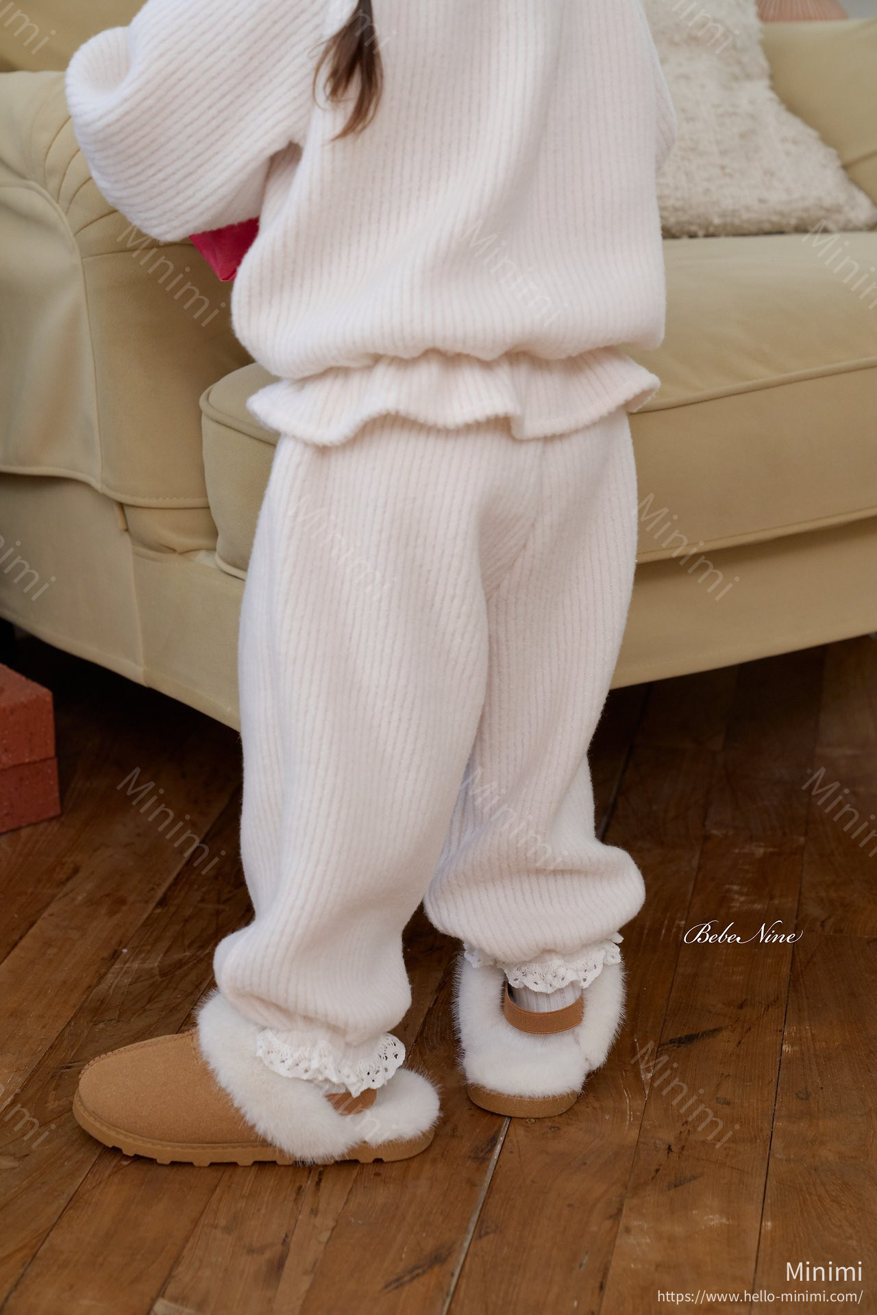 bebe nine Heart Brushed-Lining Frill Pants 細節圖 15