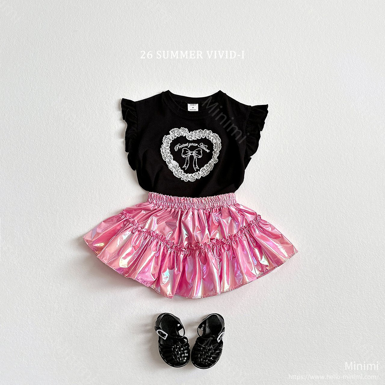 VIVID-I Lace Heart Ruffle T-Shirt 細節圖 12