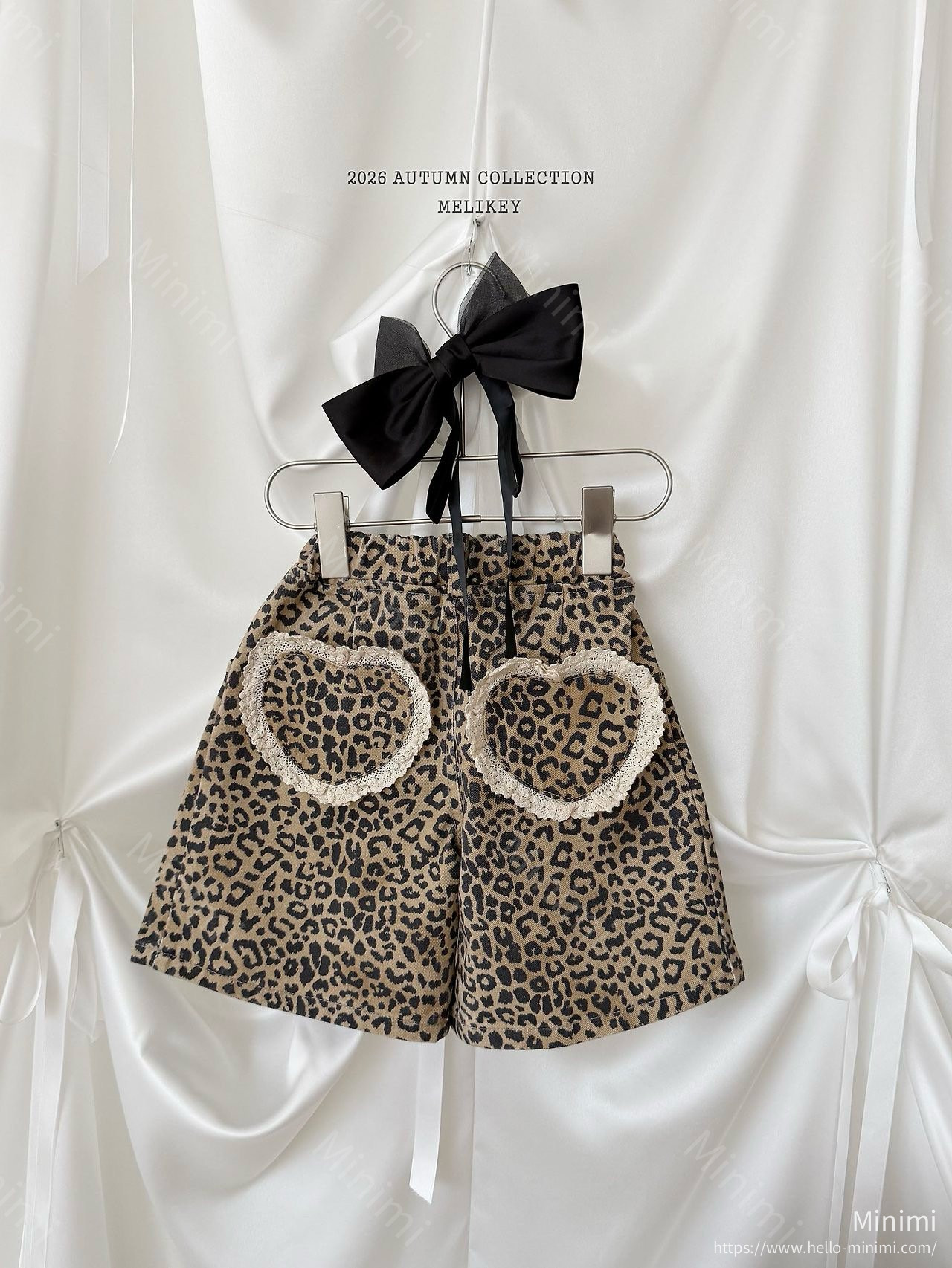 Melikey Leopard Heart Bermuda Shorts 細節圖 4