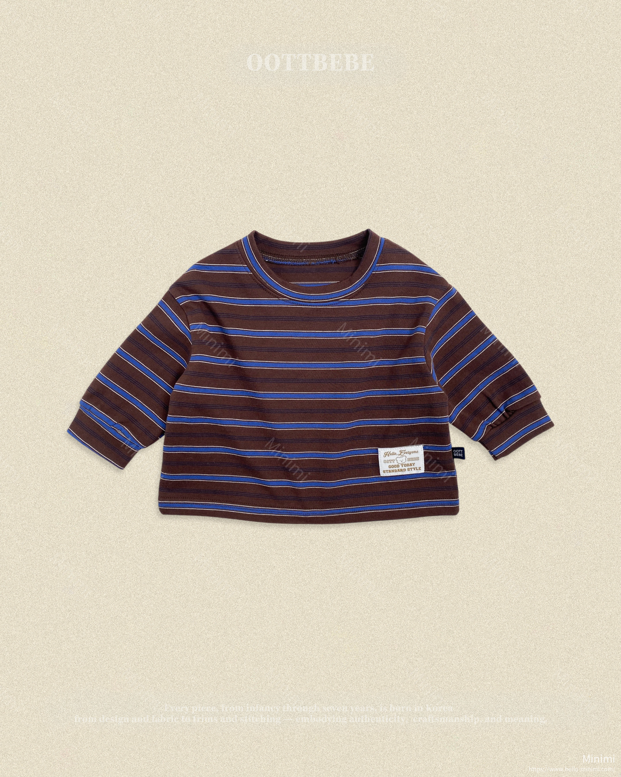 oott bebe Tomboy Ribbed T-shirt (Kids) 細節圖 4