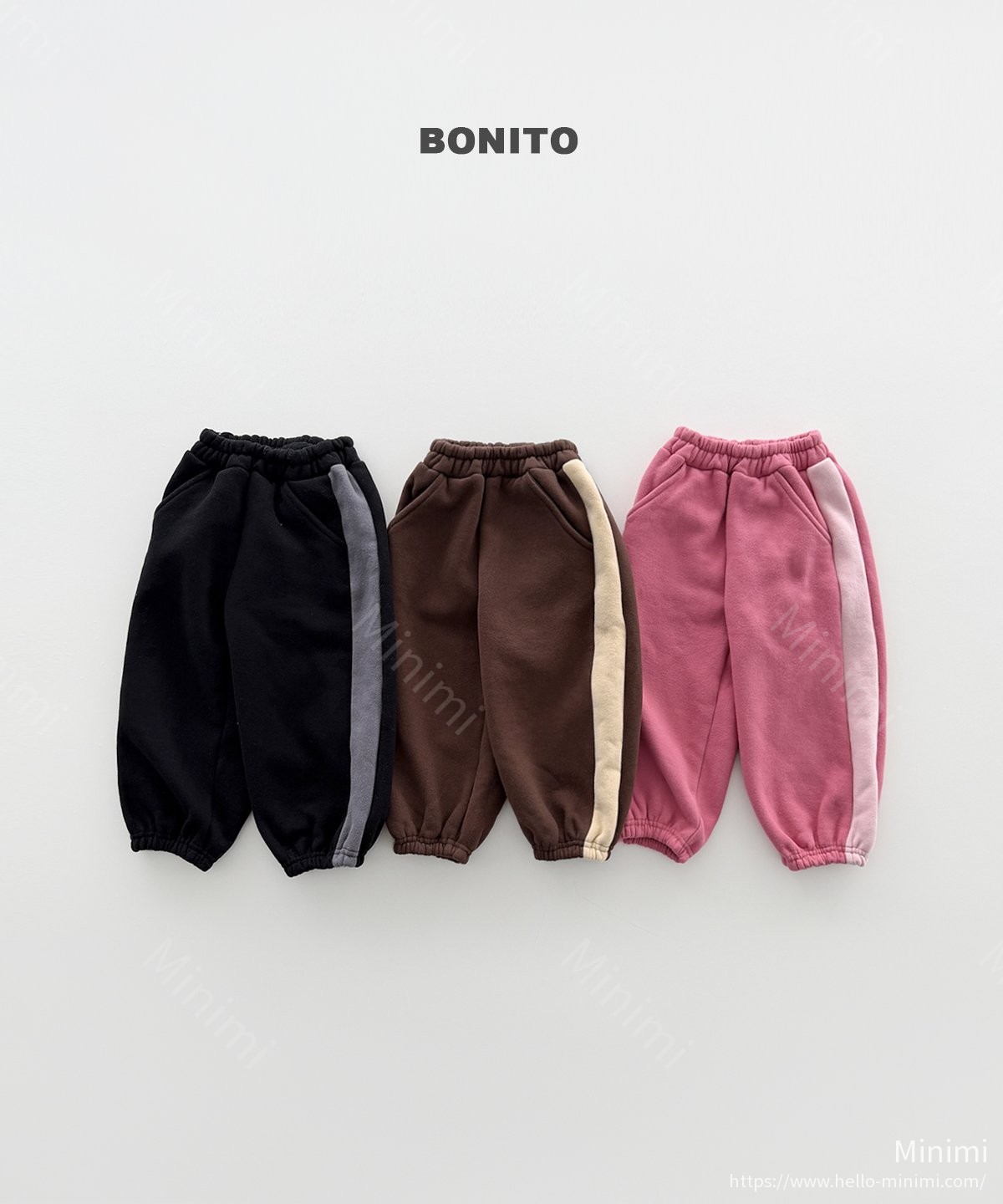 BONITO Side Colorblock Jogger Pants 韓國童裝現貨