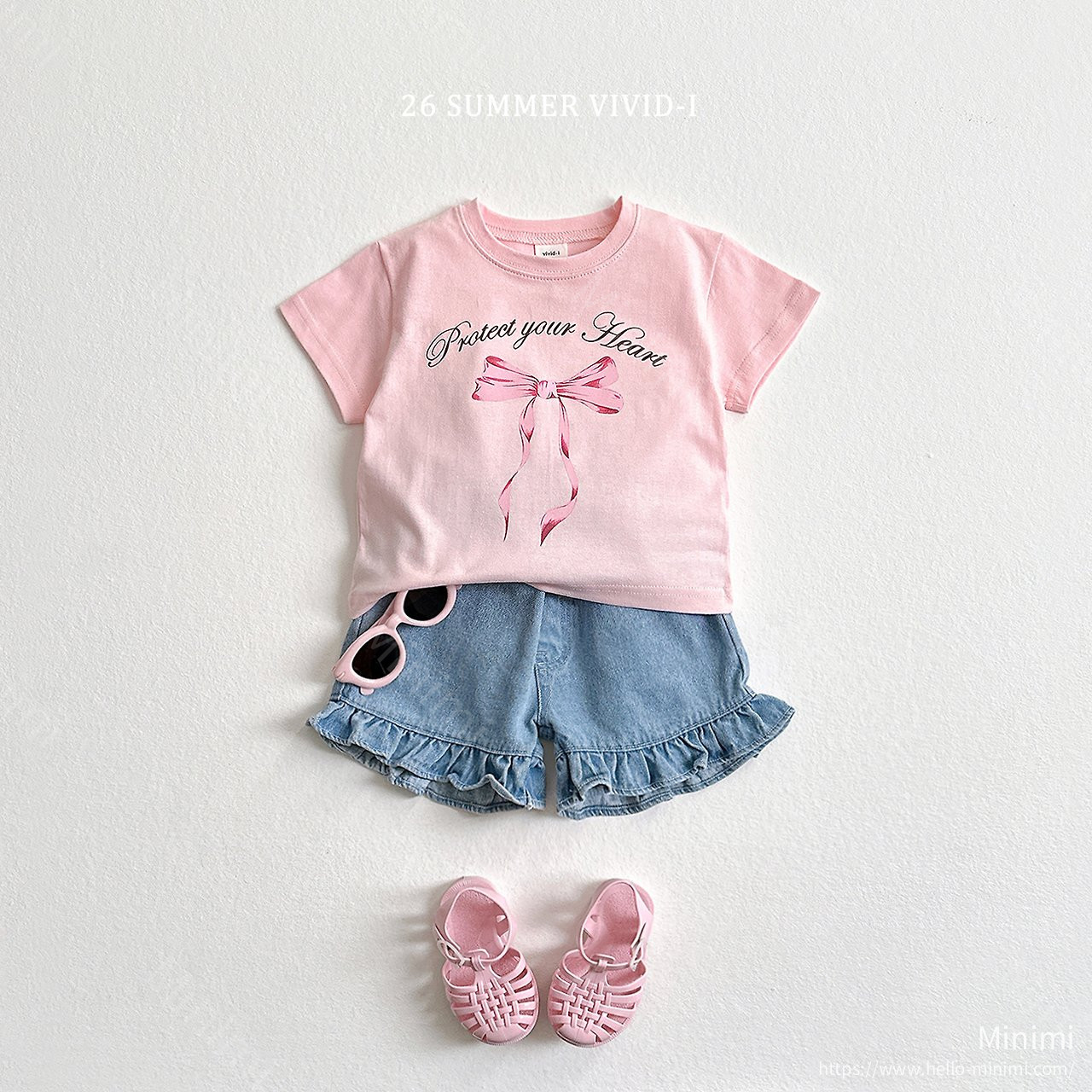 VIVID-I Ruffle Non-fade Denim Shorts 細節圖 10