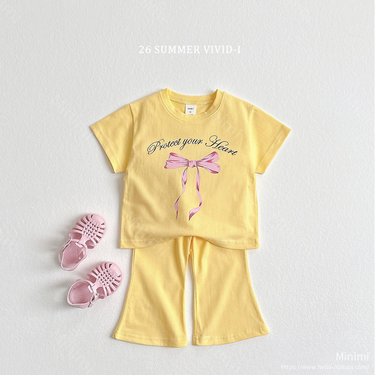 VIVID-I Ribbon Flared T-Shirt Set 細節圖 3