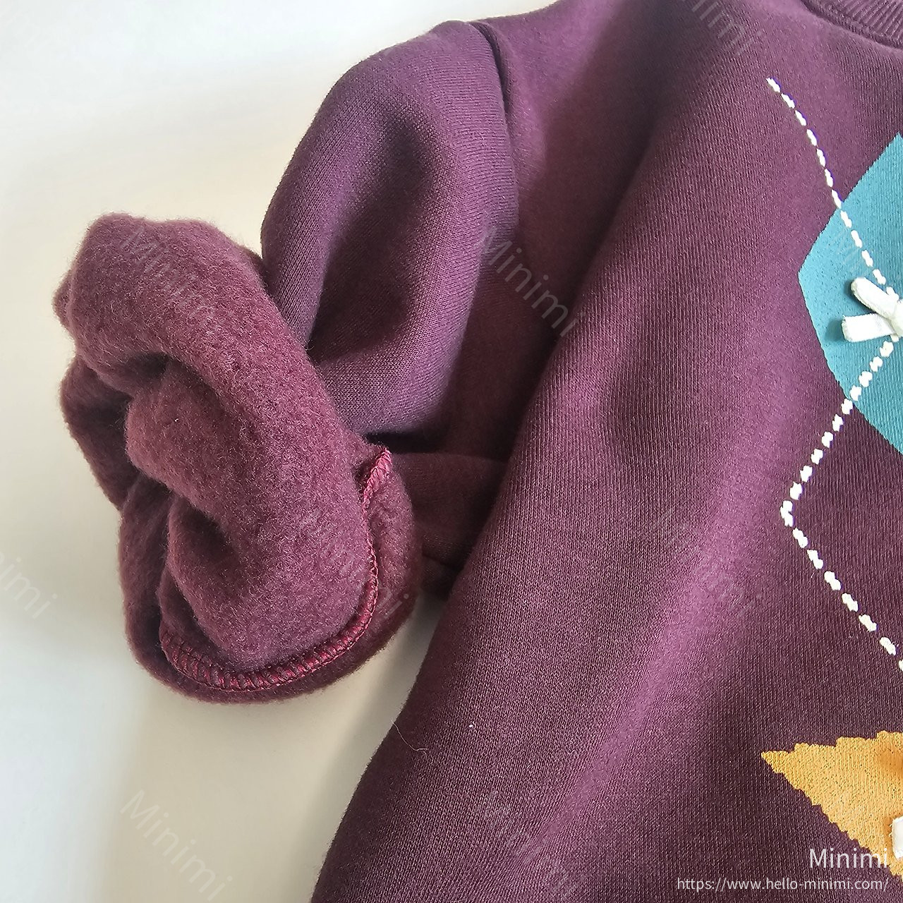 1st BLUE Argyle Sweatshirt 細節圖 2