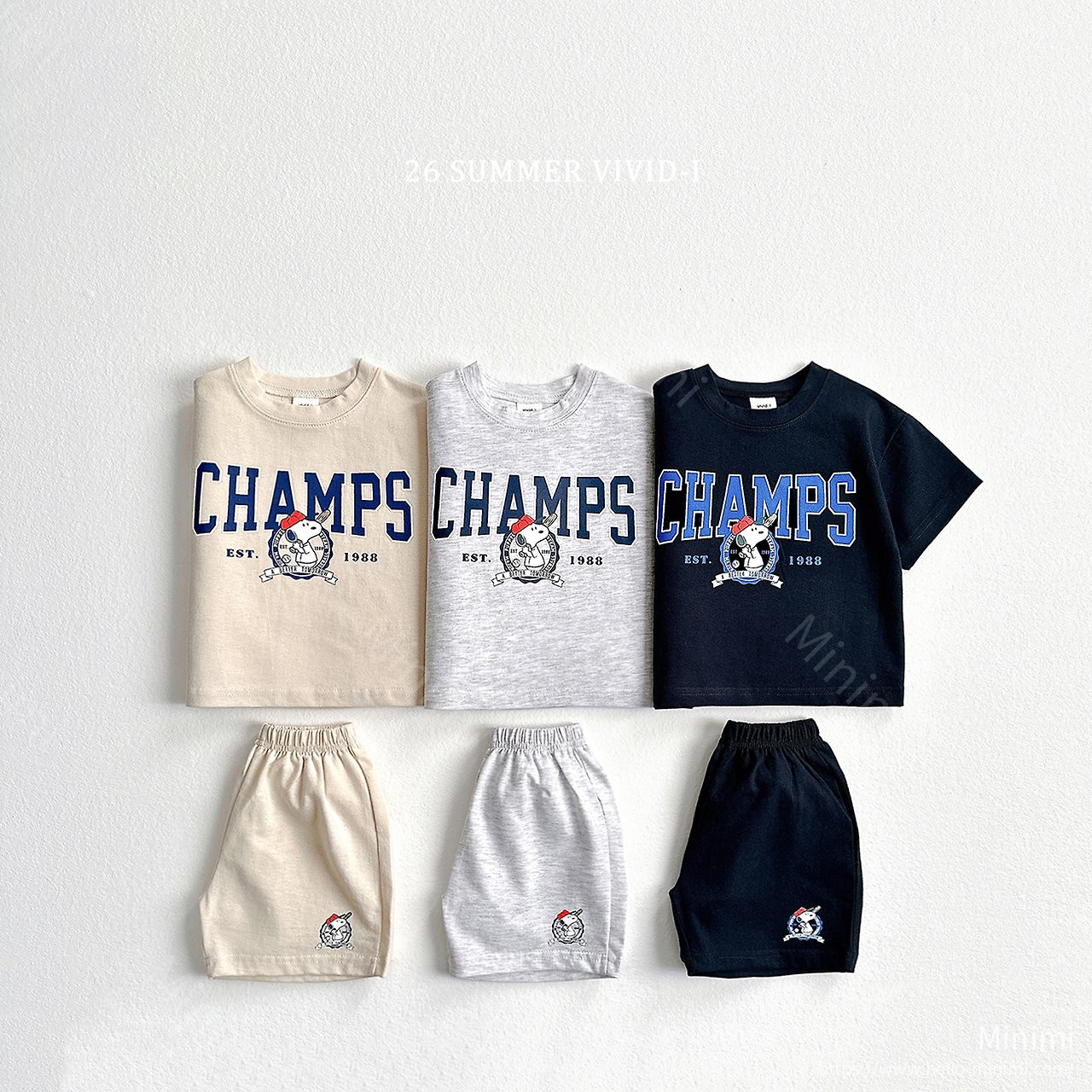 VIVID-I Baseball Champs Set - 韓國童裝代購主圖