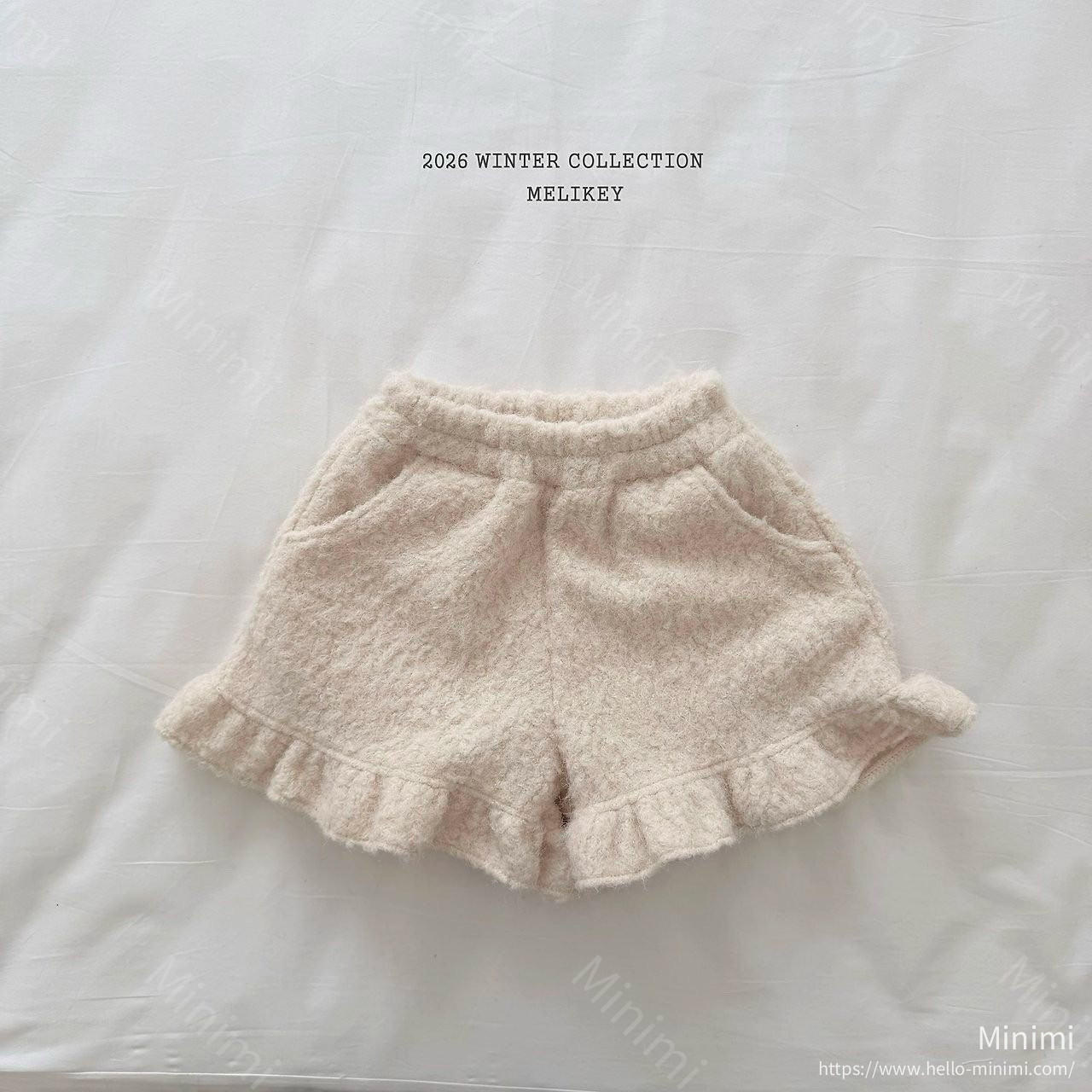 Melikey Creamy Frill Shorts 韓國童裝現貨