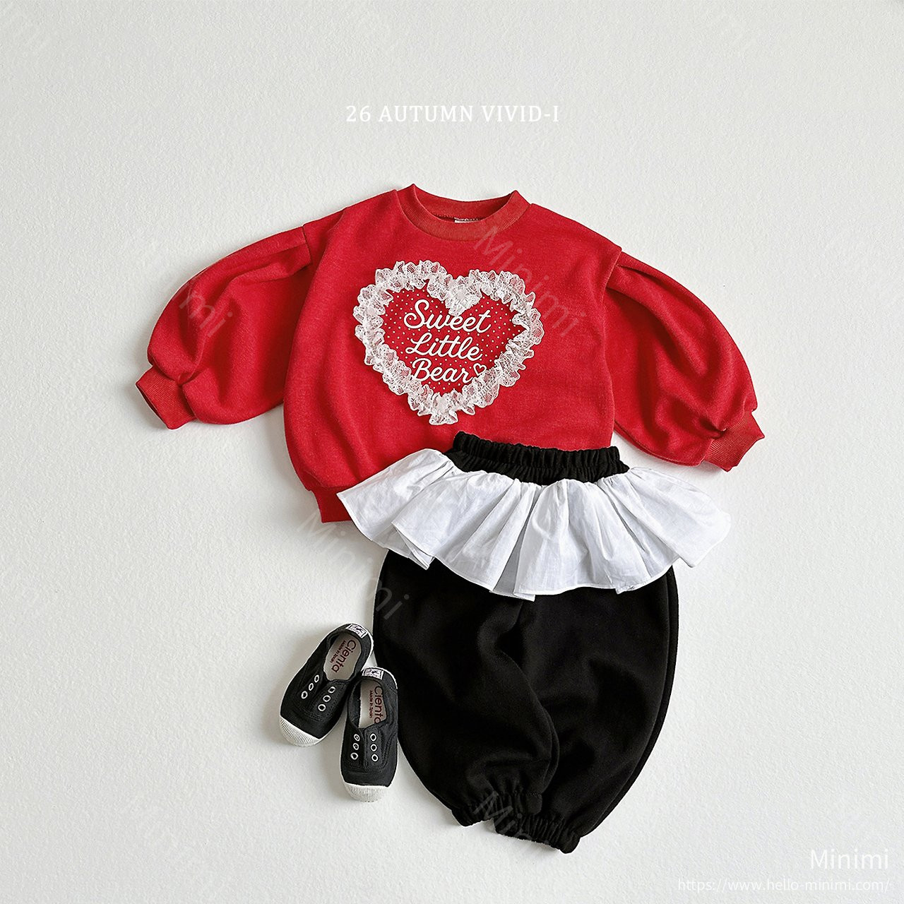 VIVID-I Heart Lace Puff Sweatshirt 細節圖 7