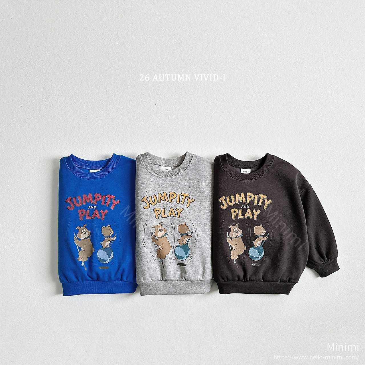 VIVID-I Jumping Doggy Sweatshirt - 韓國童裝代購主圖