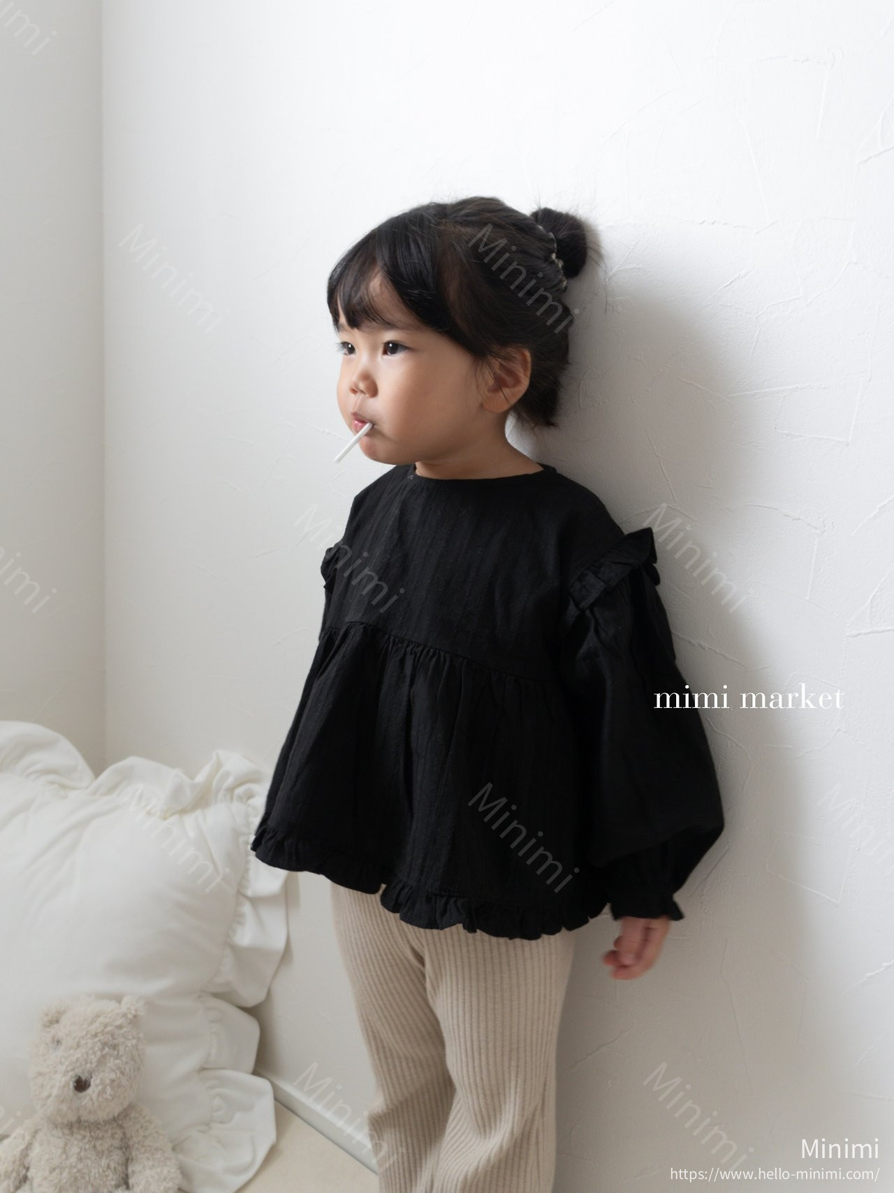 mimi-market Shoulder Frill Blouse 細節圖 9
