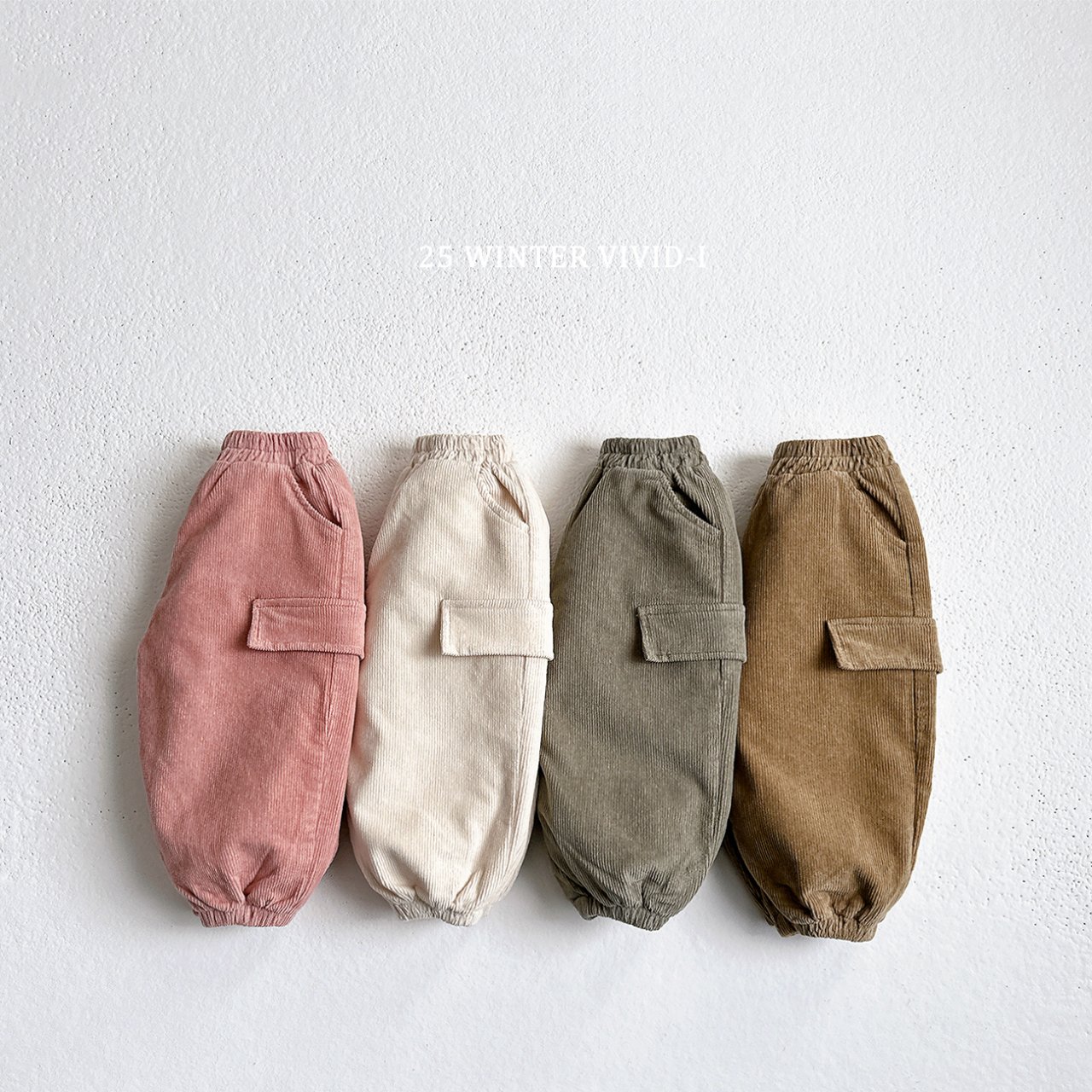 Fleece Corduroy Cargo Pants