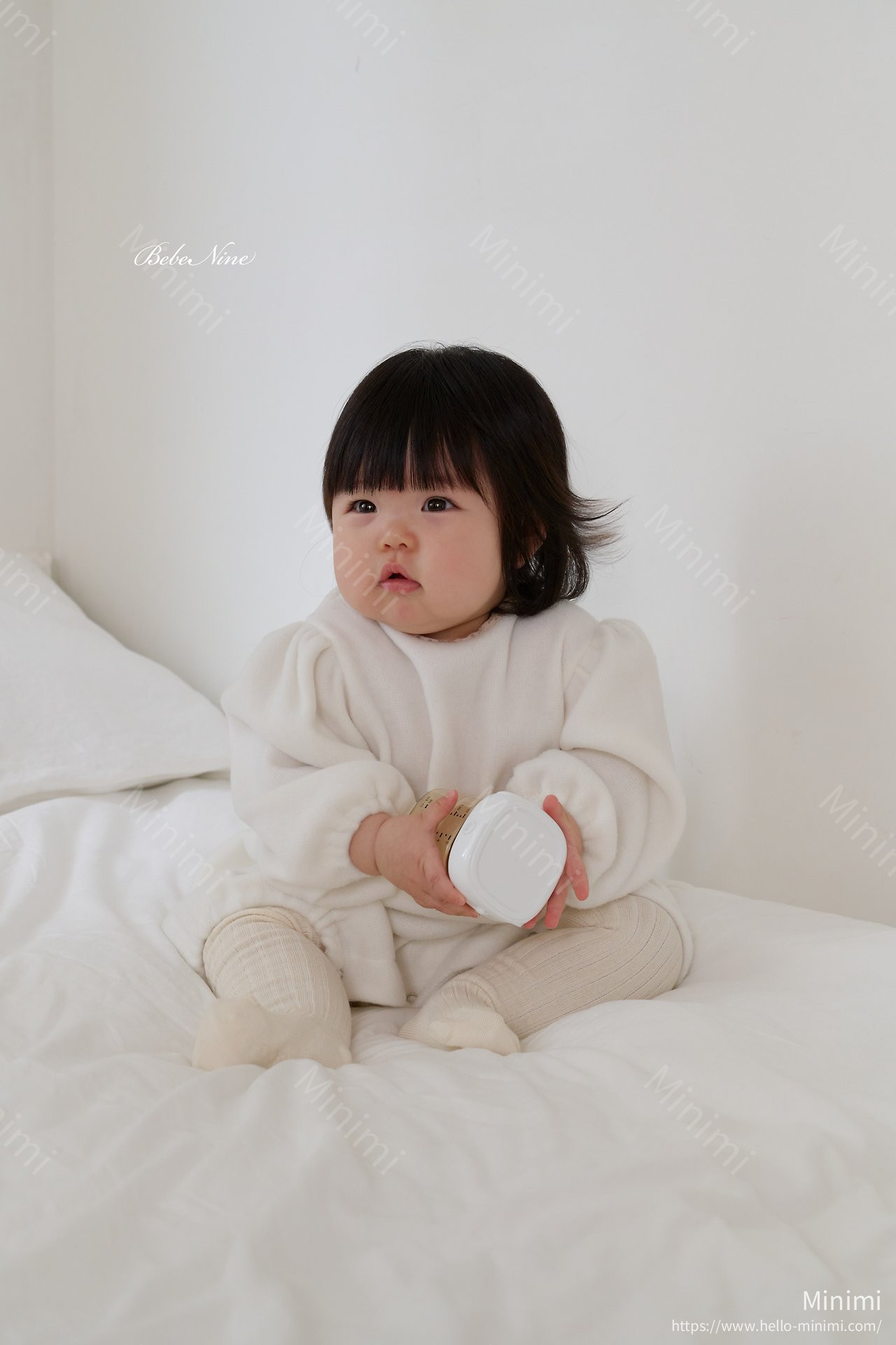bebe nine Angel Brushed-Lining Romper 細節圖 3