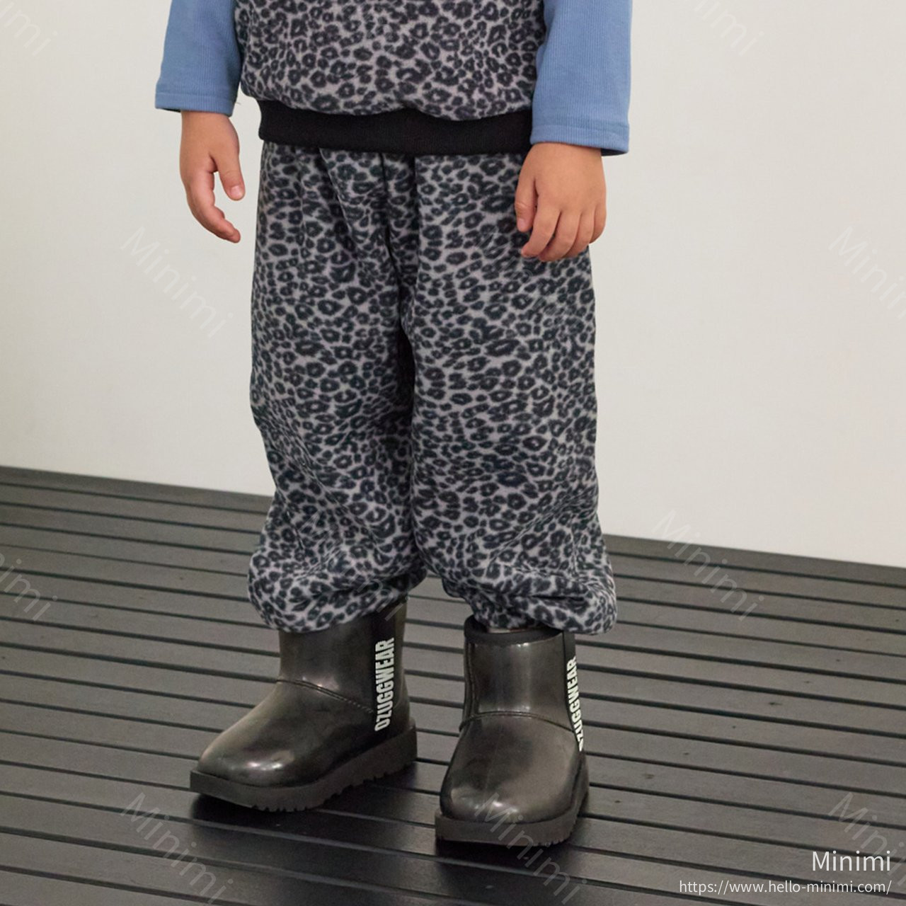 1st BLUE Leopard Fleece Pants 細節圖 7