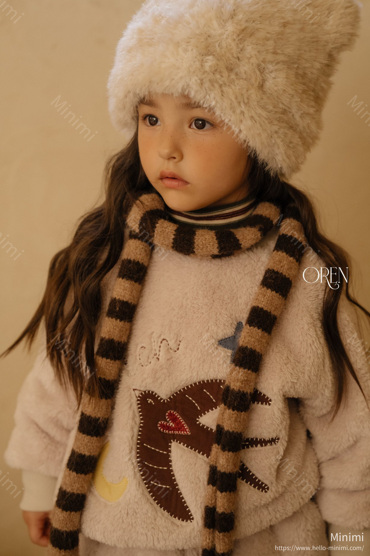 Oren Ambre Stripe Muffler 細節圖 1
