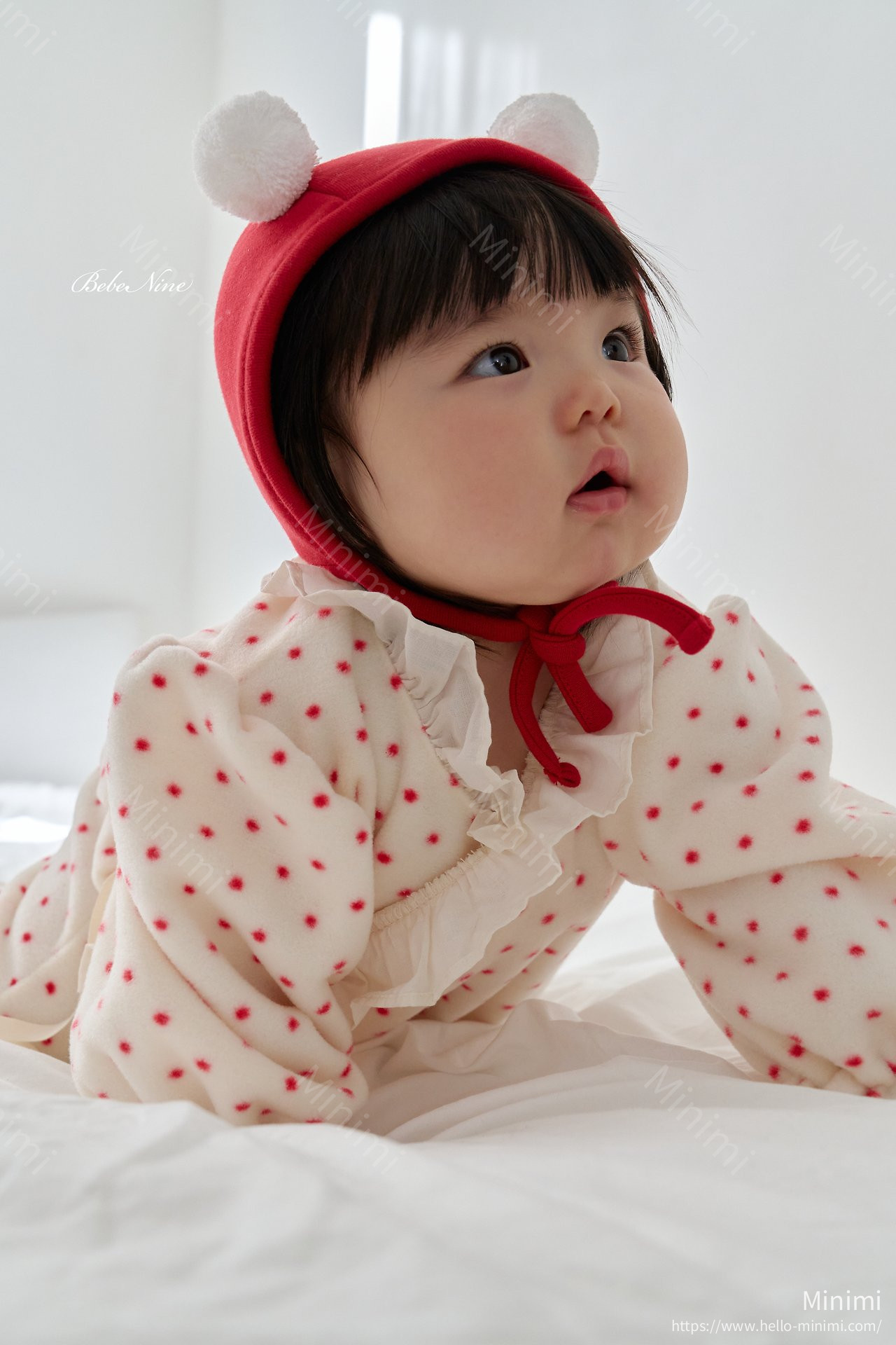 bebe nine Polka Dot Frill Romper 細節圖 5