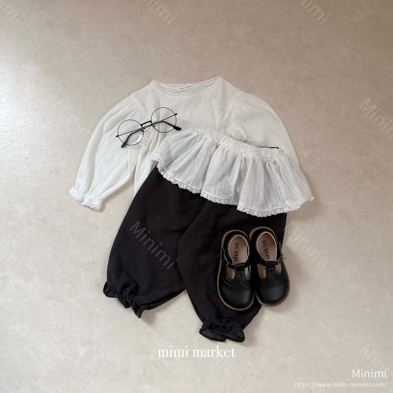 mimi-market Round Blouse 細節圖 17