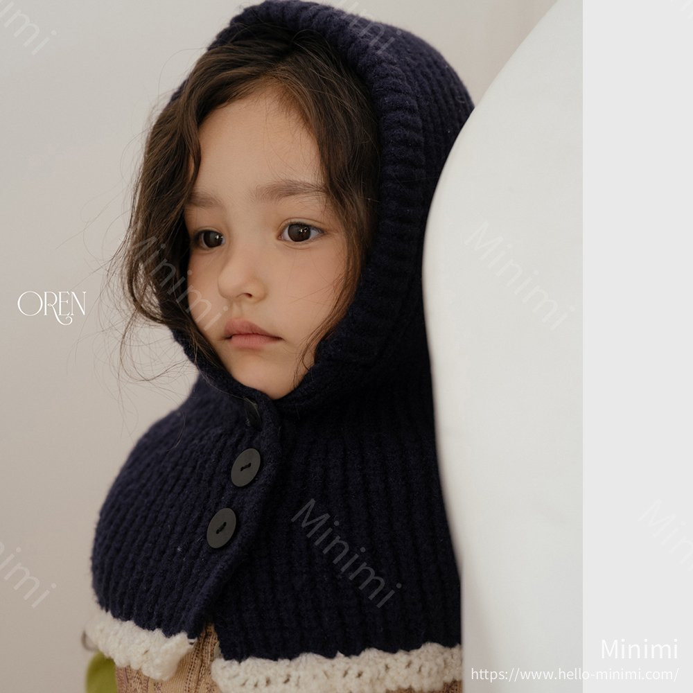 Oren Colorblock Cape Balaclava 韓國童裝現貨