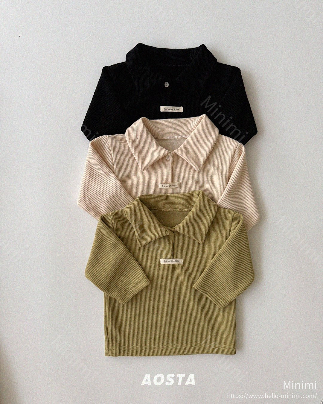Aosta atelier Mulmul Collar T - 韓國童裝代購主圖