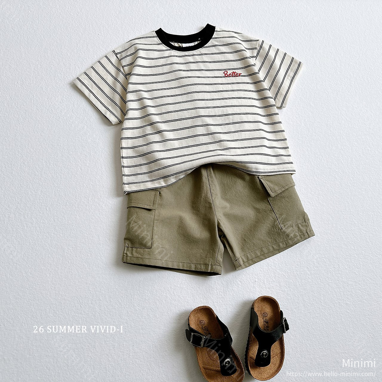 VIVID-I Better Embroidery Striped T-Shirt 細節圖 13