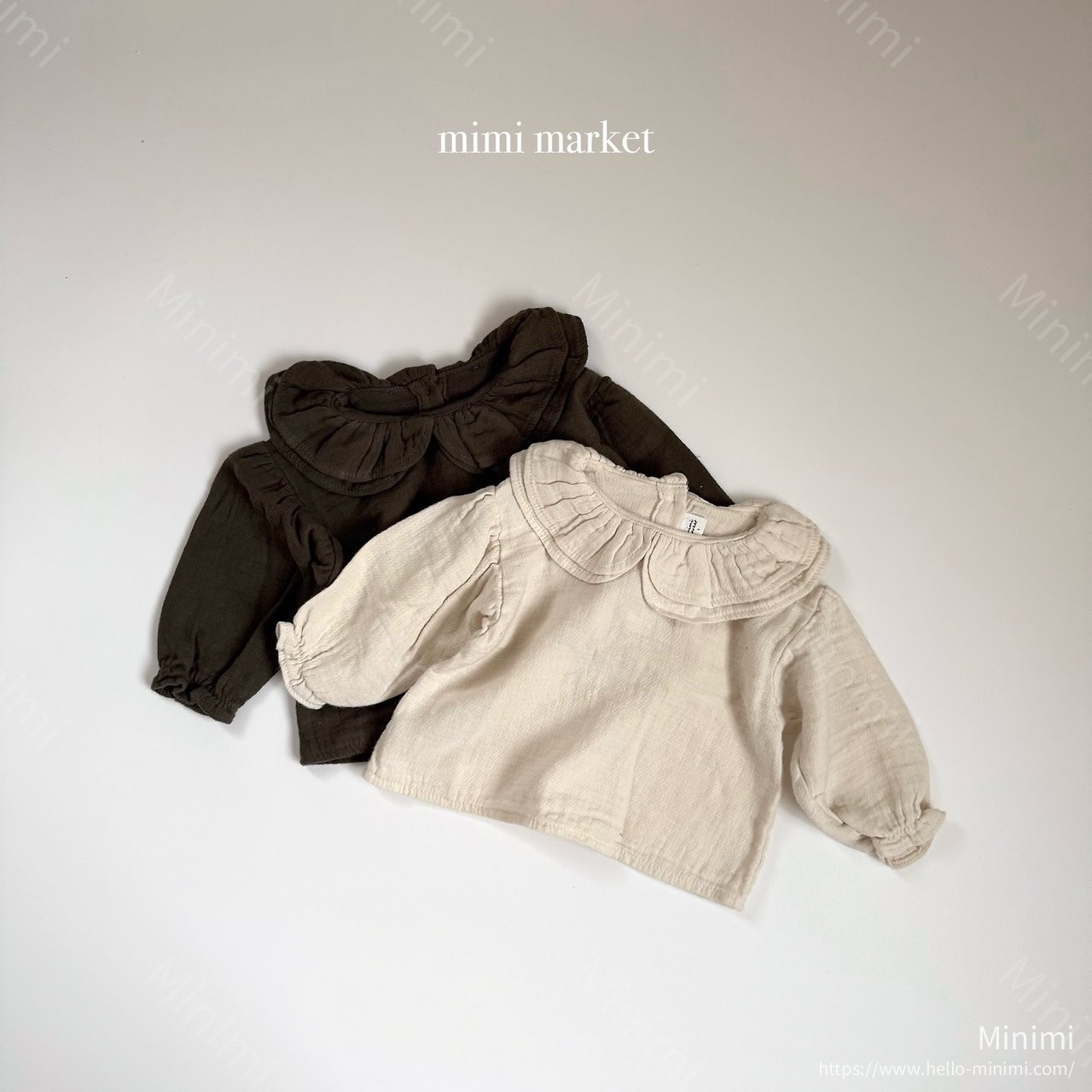 mimi-market Twill Collar Blouse 細節圖 4