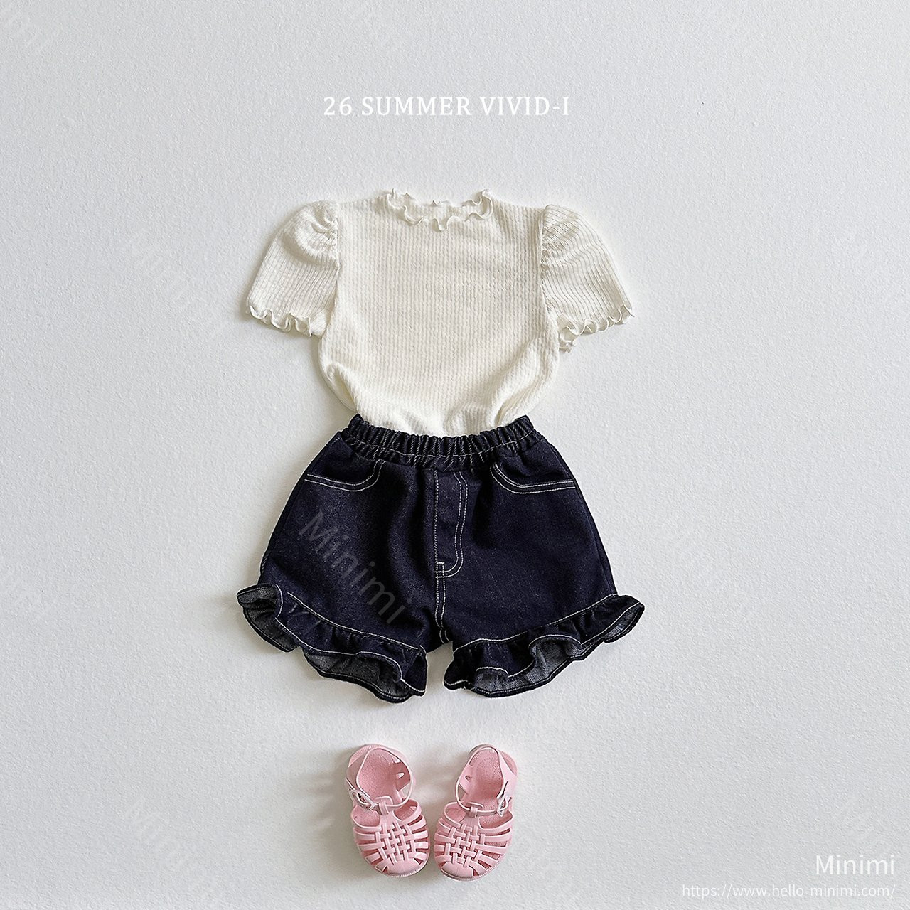 VIVID-I Shirred Puff Fluted T-Shirt 細節圖 9