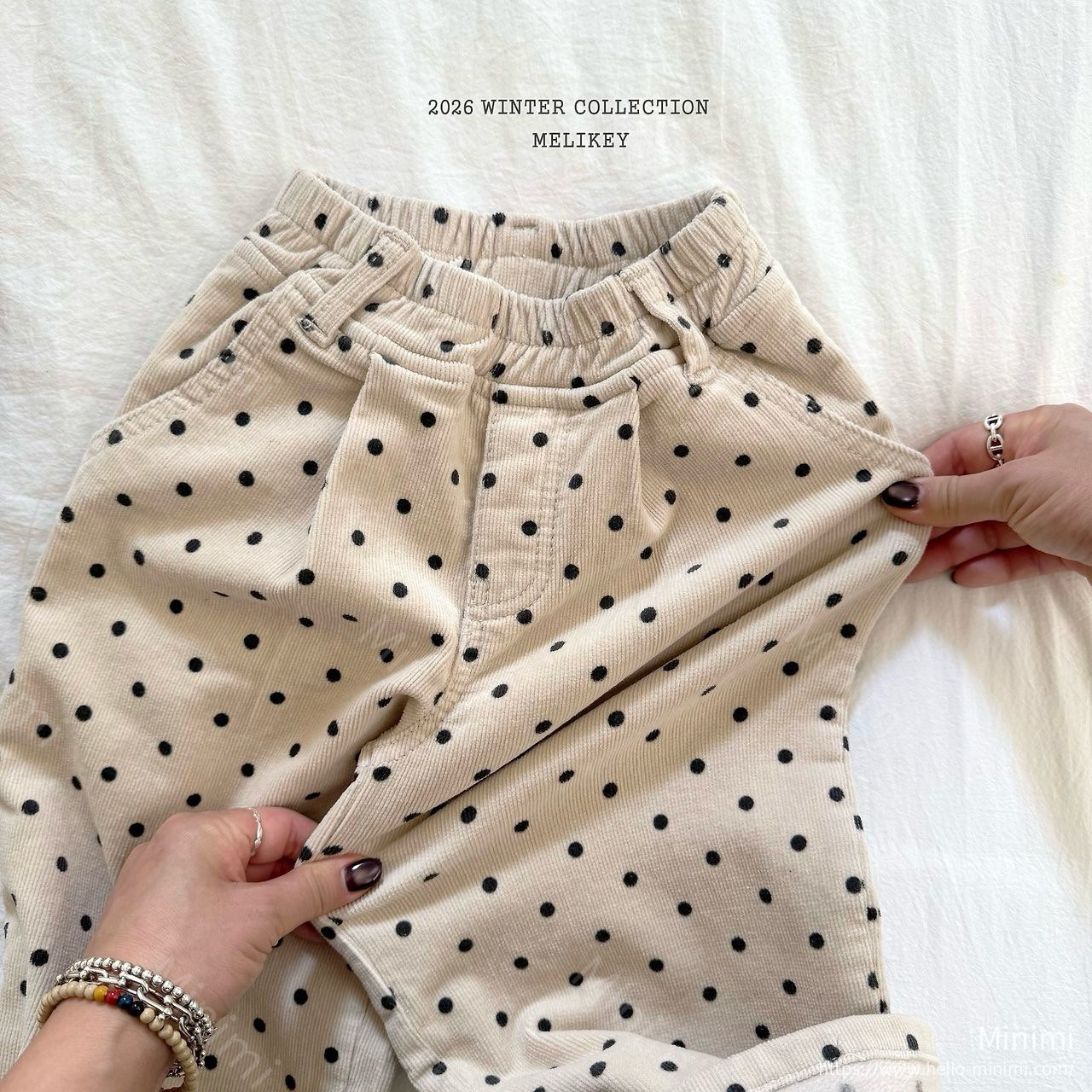 Melikey Polka Dot Corduroy Pants 細節圖 18
