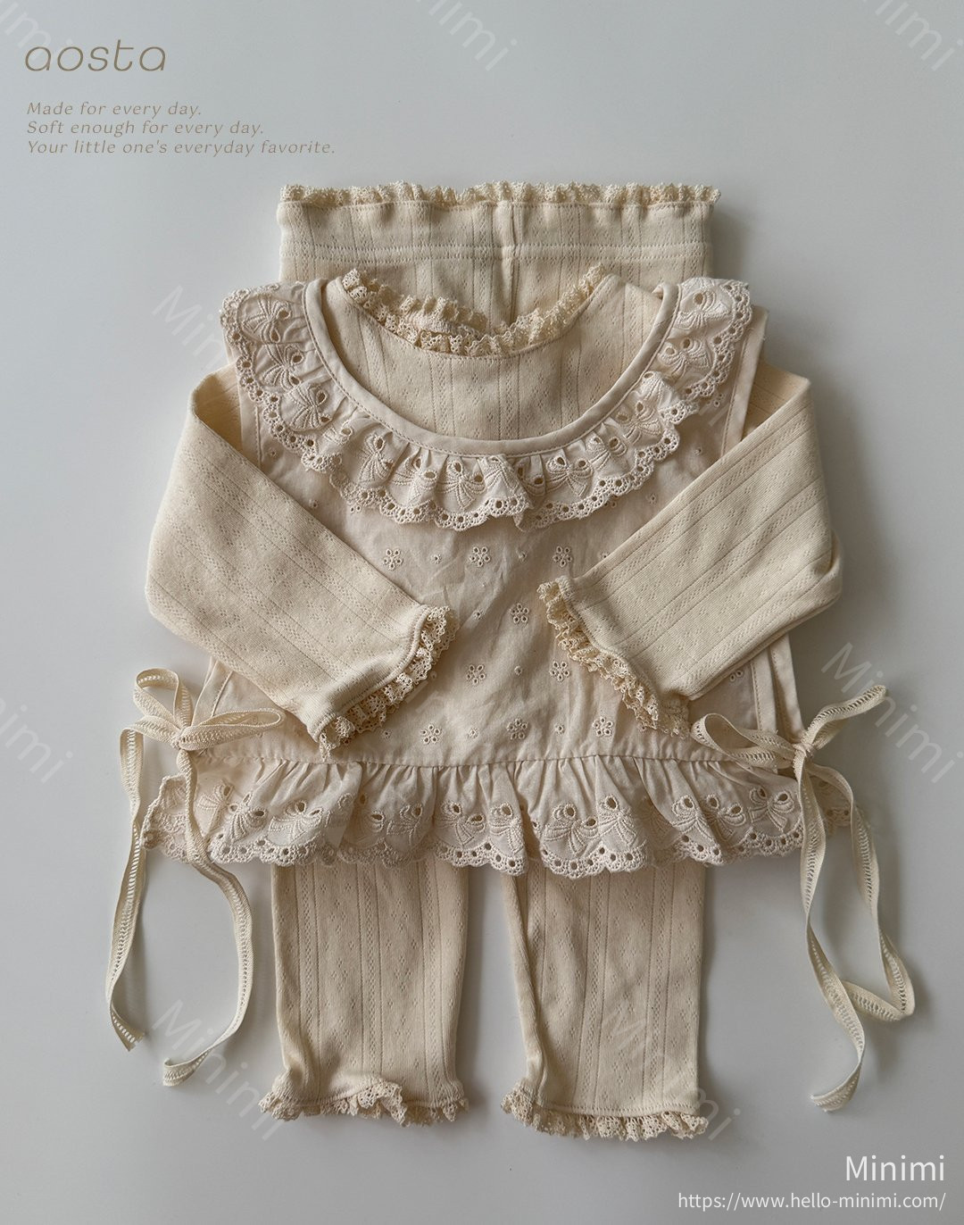 Aosta atelier Lace Olivia Vest 細節圖 12