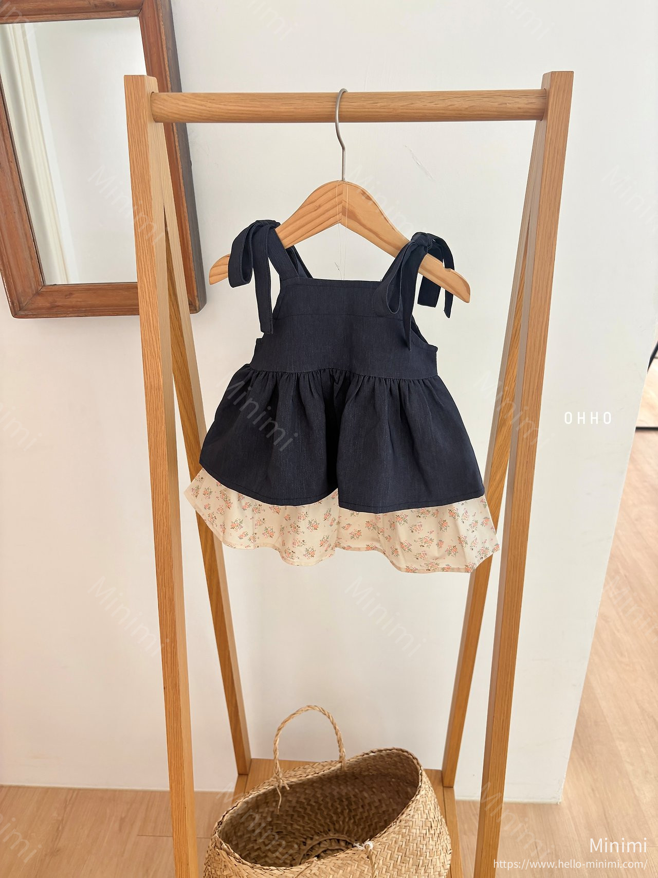 OHHO Soft Denim Strap Blouse 細節圖 14