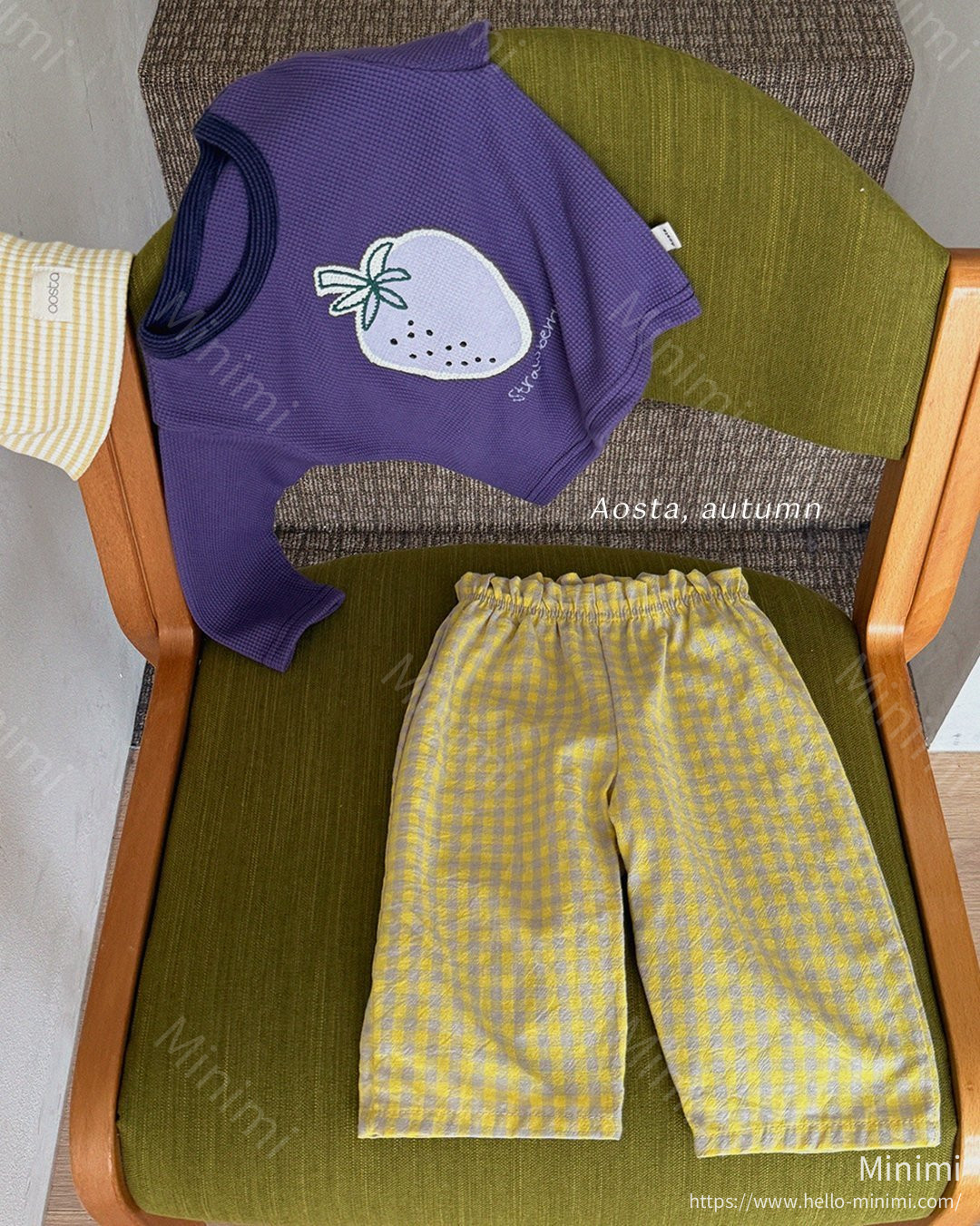 Aosta atelier Caramel Check Pants 細節圖 35