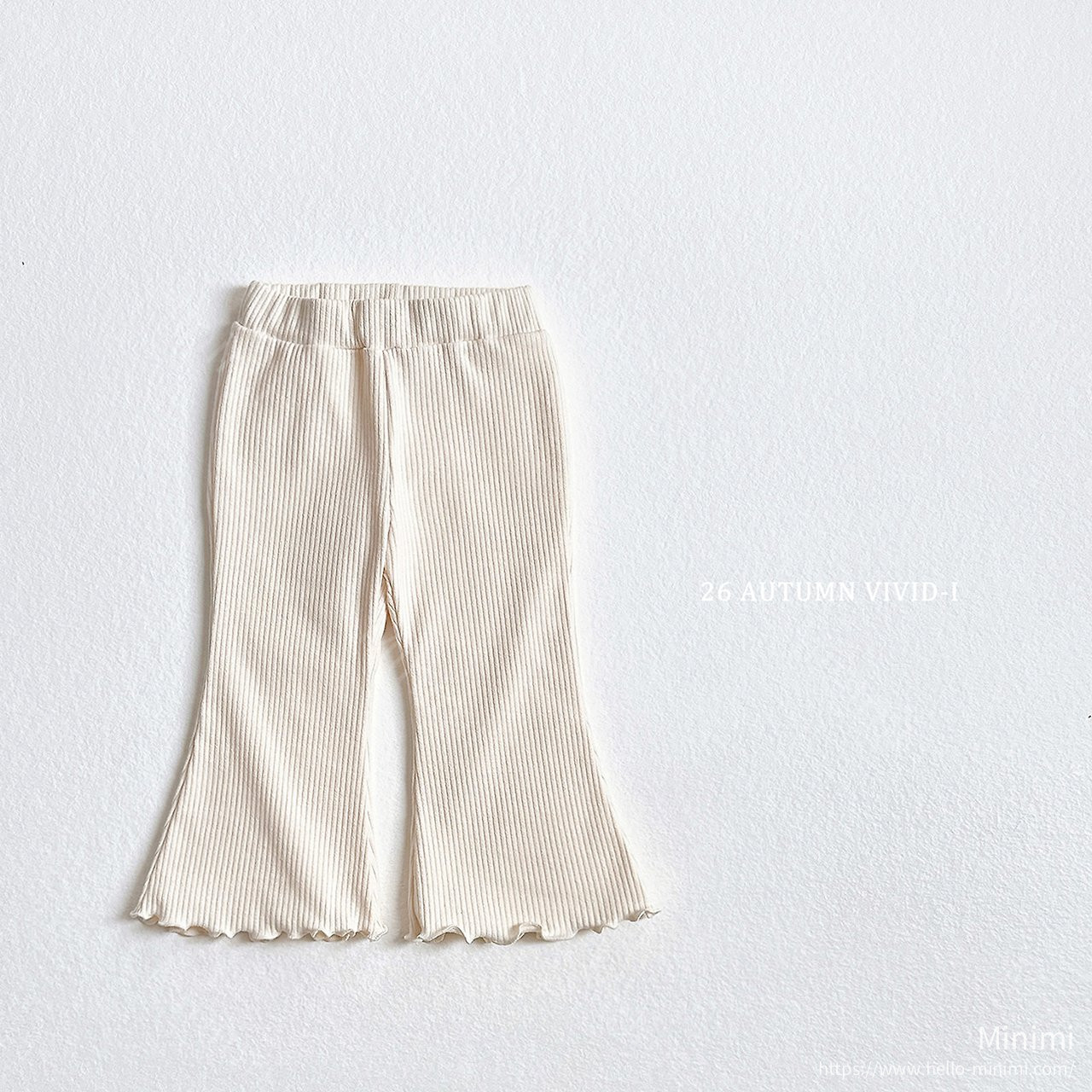 VIVID-I Ribbed Span Ruffle Pants 細節圖 3