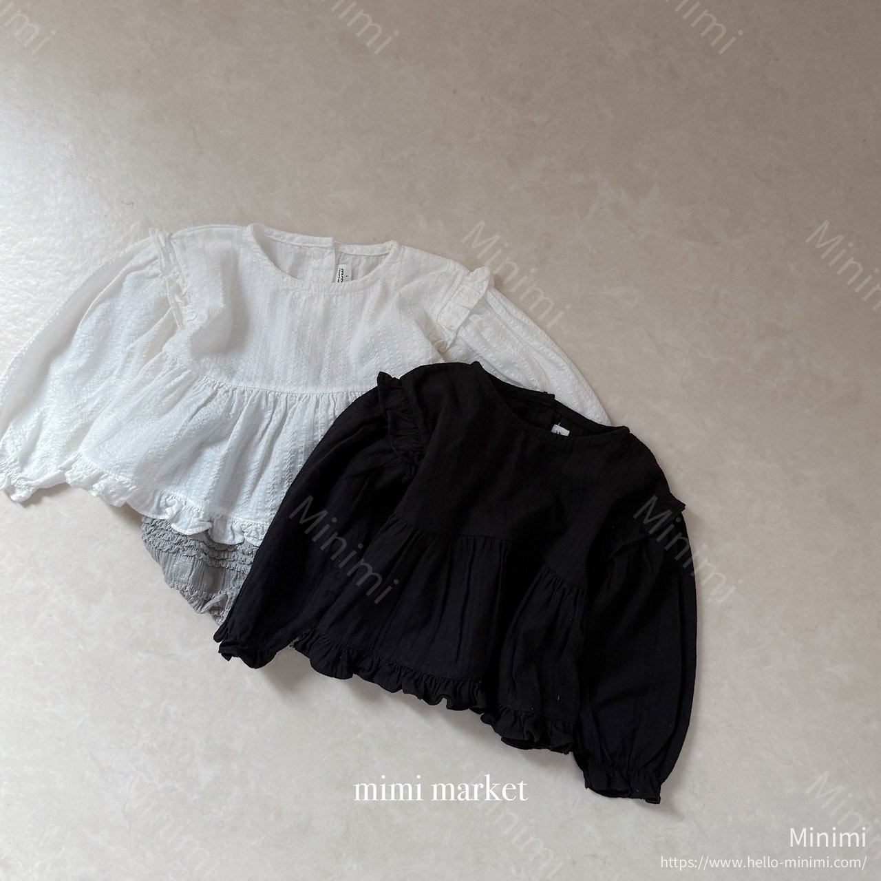 mimi-market Shoulder Frill Blouse 細節圖 19