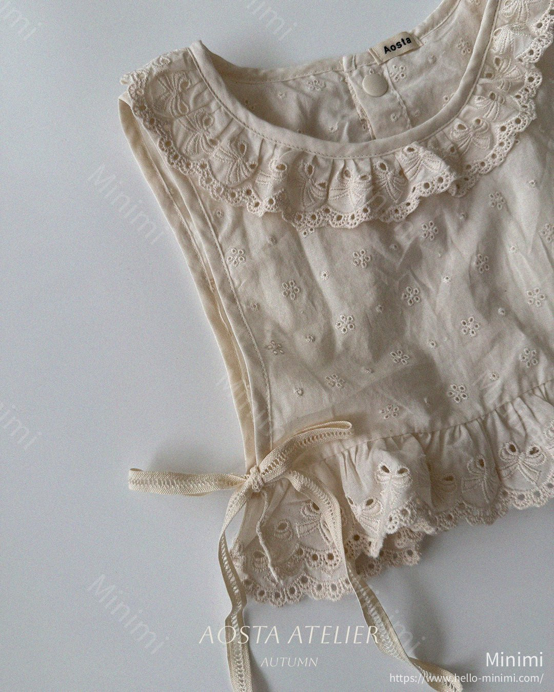 Aosta atelier Lace Olivia Vest 細節圖 2