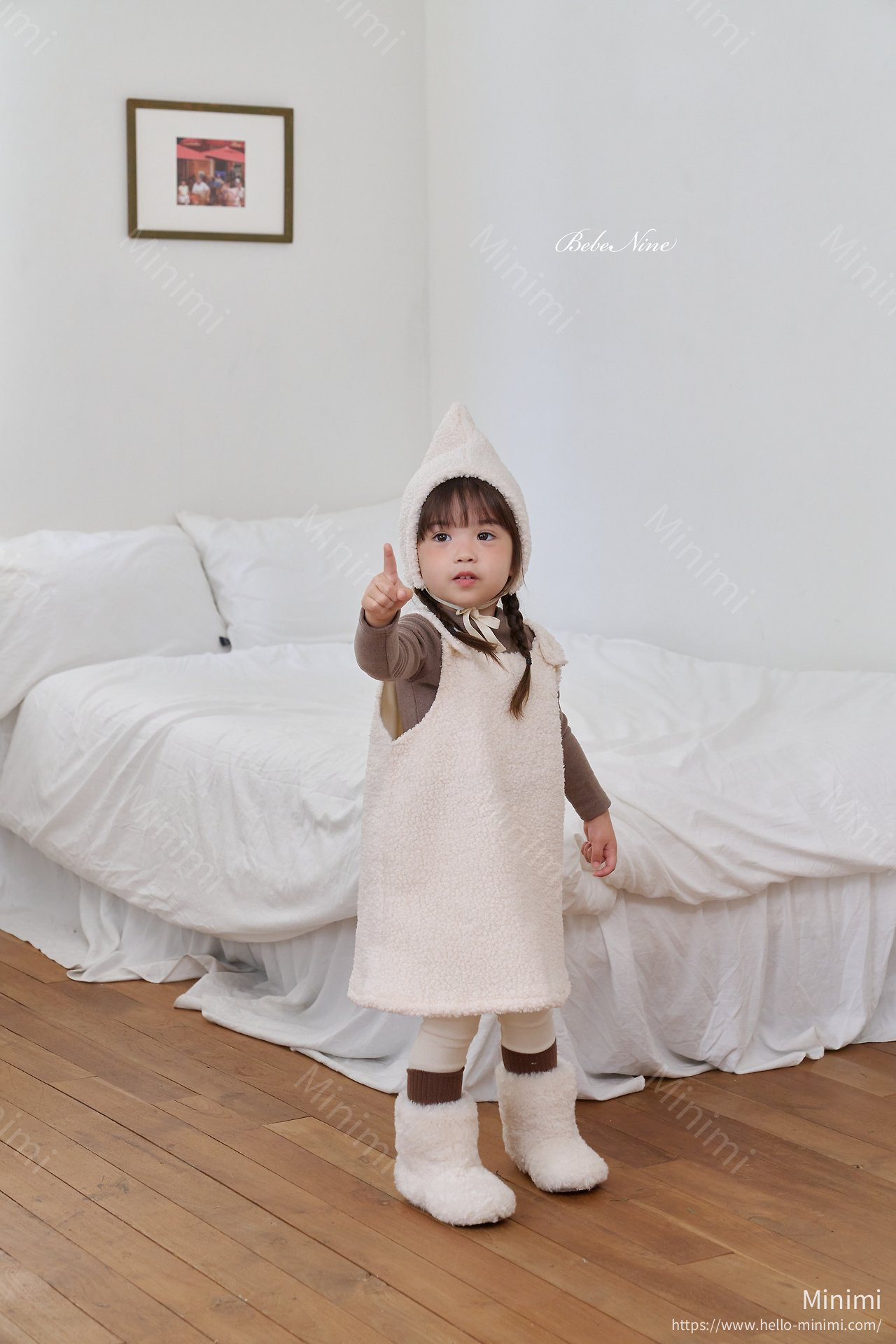 bebe nine Poodle Pinafore Dress 細節圖 3